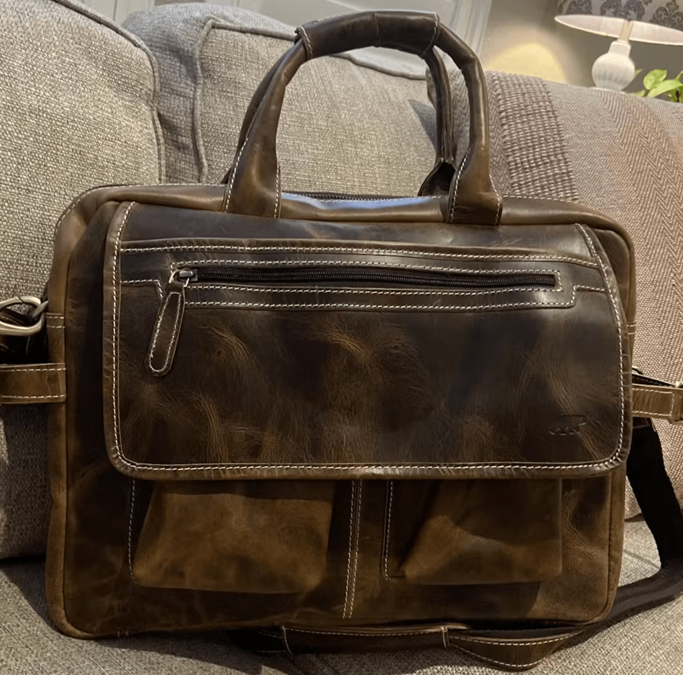 Buffalo Leather Pilot Bag - Overture Gifts