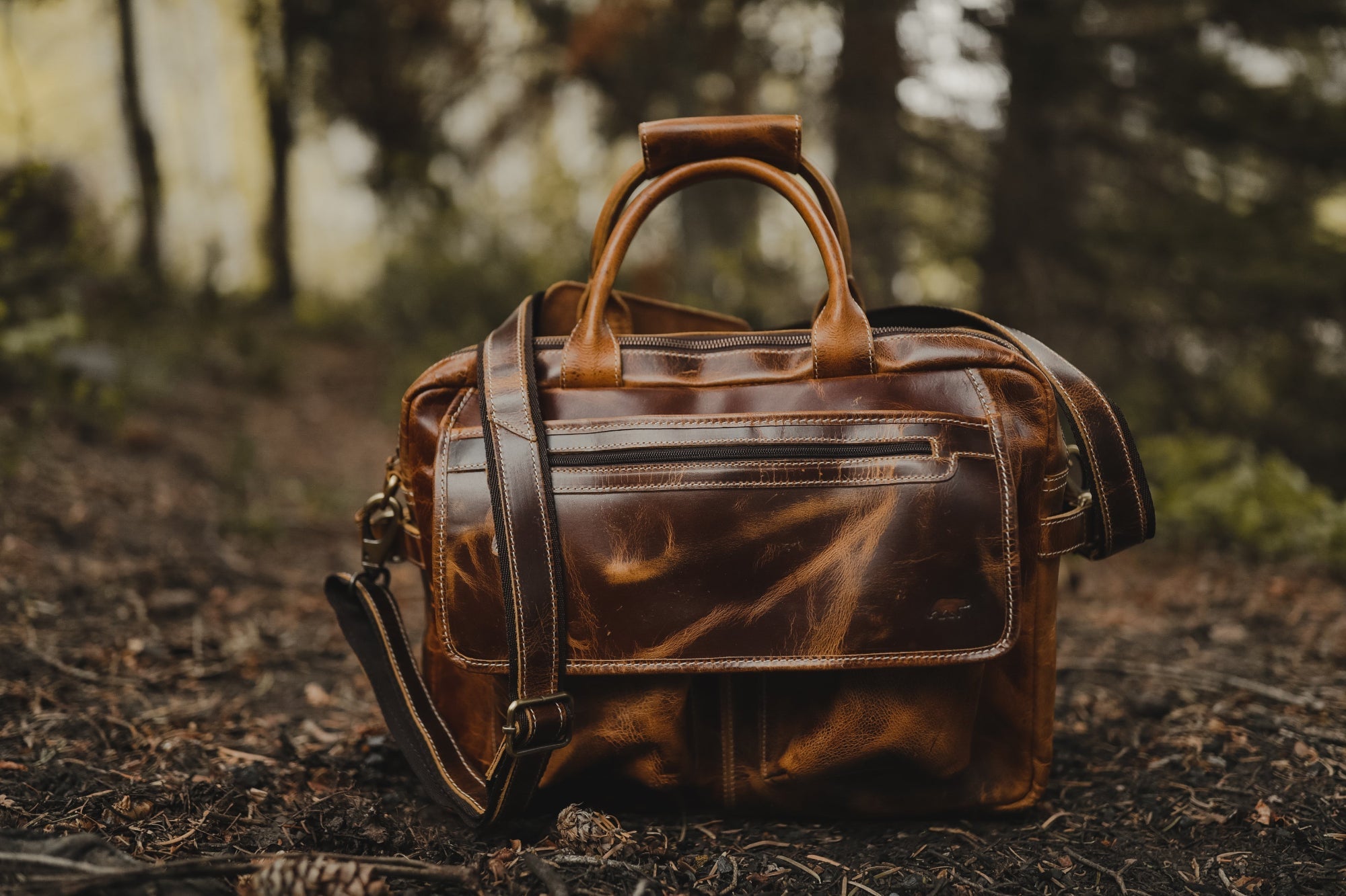 Buffalo Leather Pilot Bag - Overture Gifts