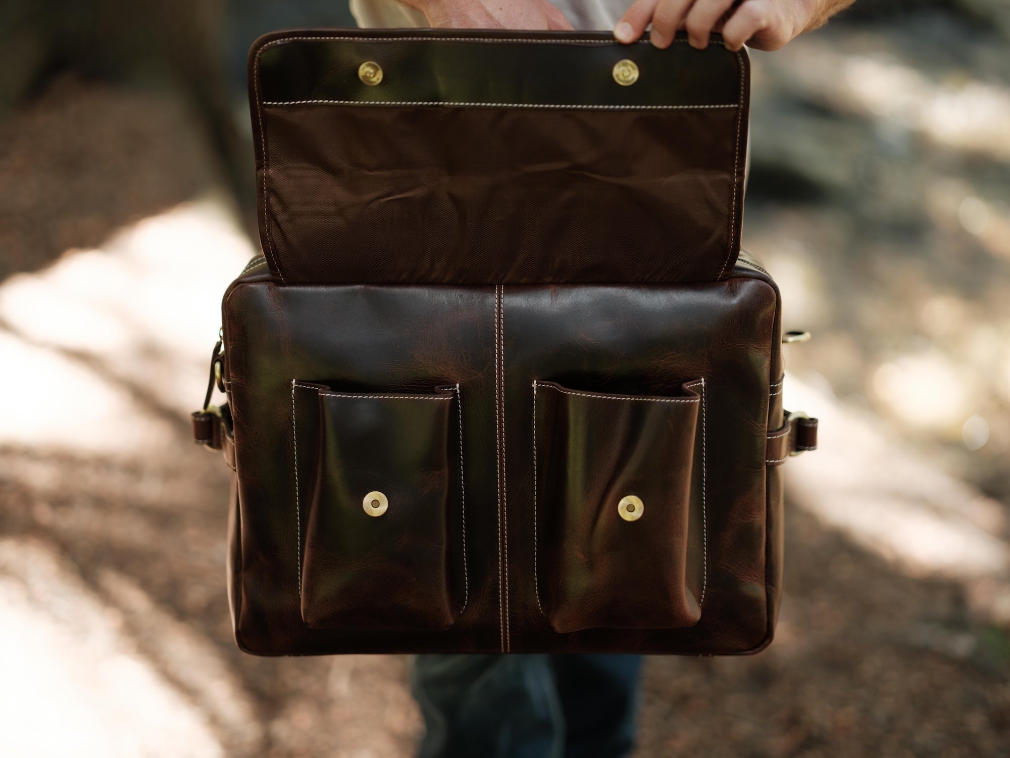 Buffalo Leather Pilot Bag - Overture Gifts