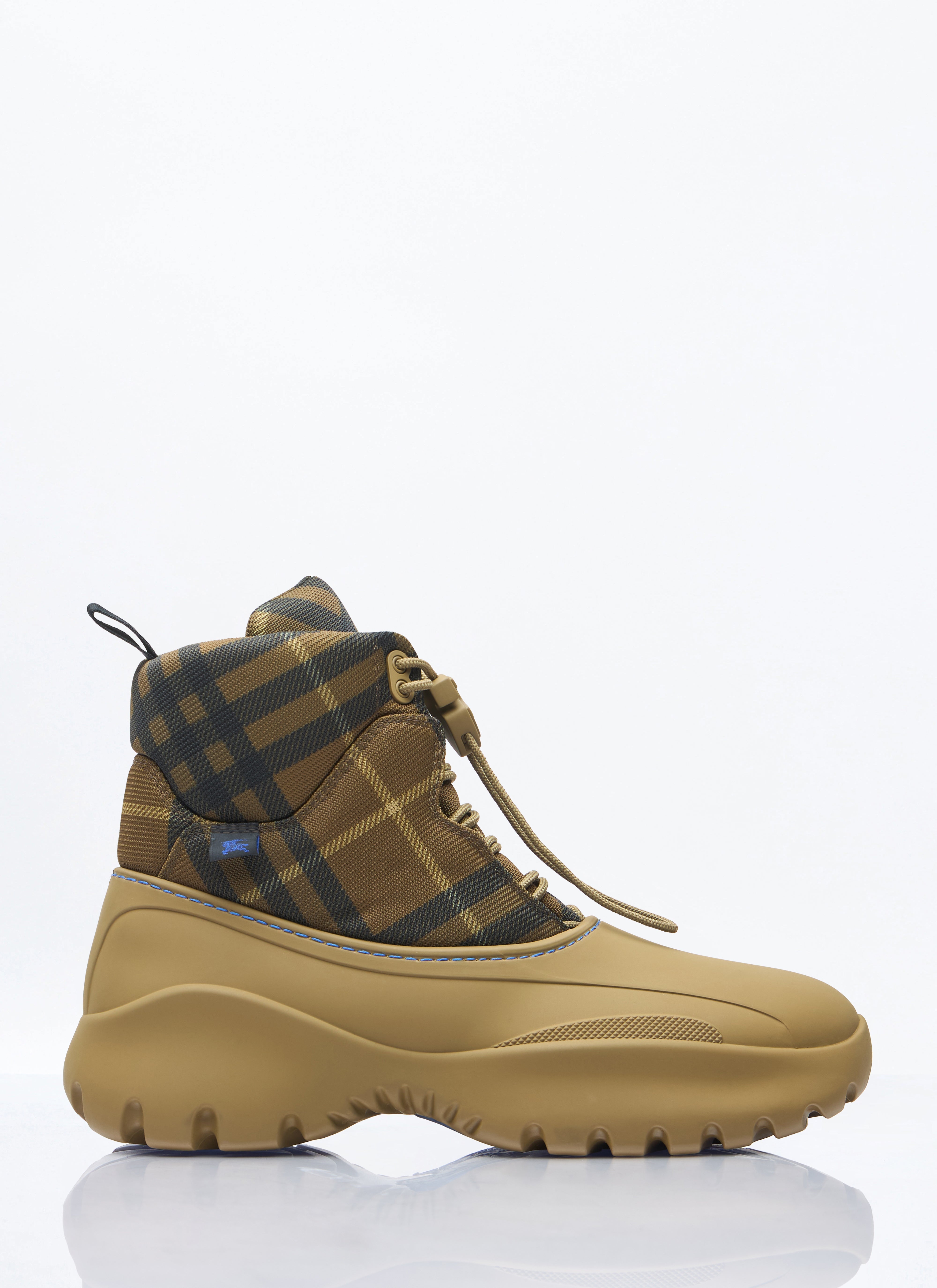 Burberry Men Check Scoot Trek Boots