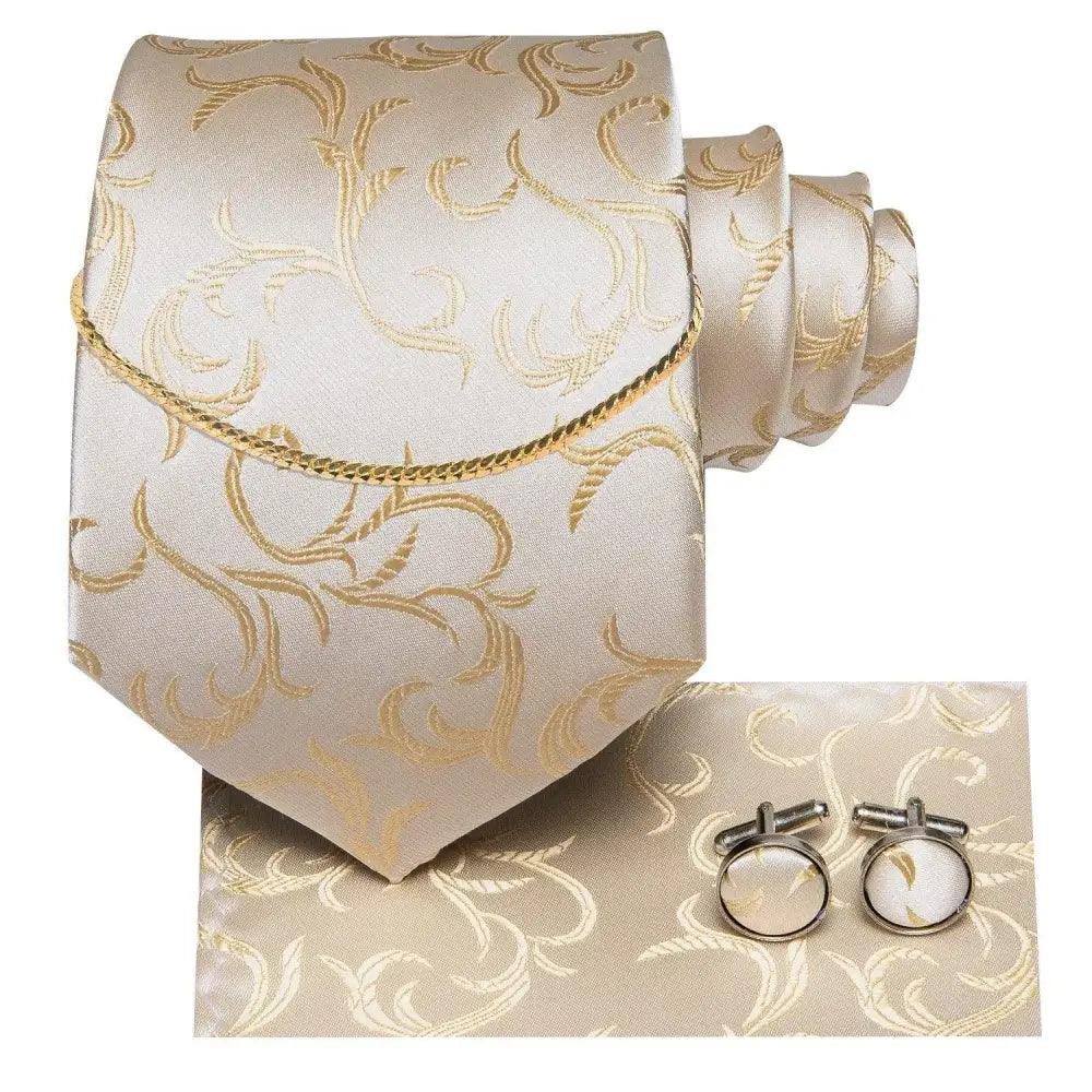 Black Silk Necktie Set Timeless Pocket Square Cufflinks