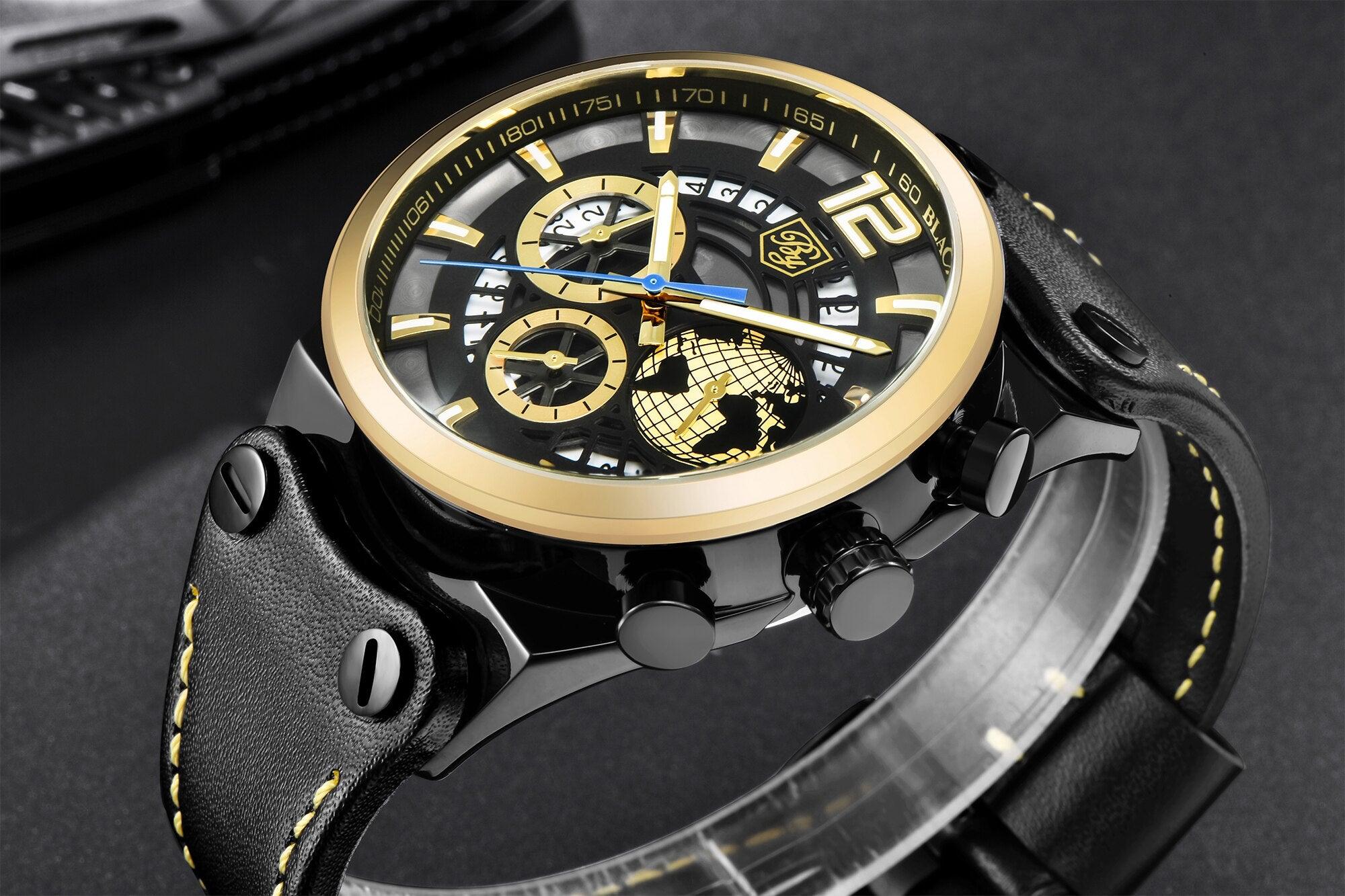 Business Mens Fashion Watches Quartz Silicone Sport Multifunction Watch Men Luxury Waterproof Luminous Hands - Overture Gifts