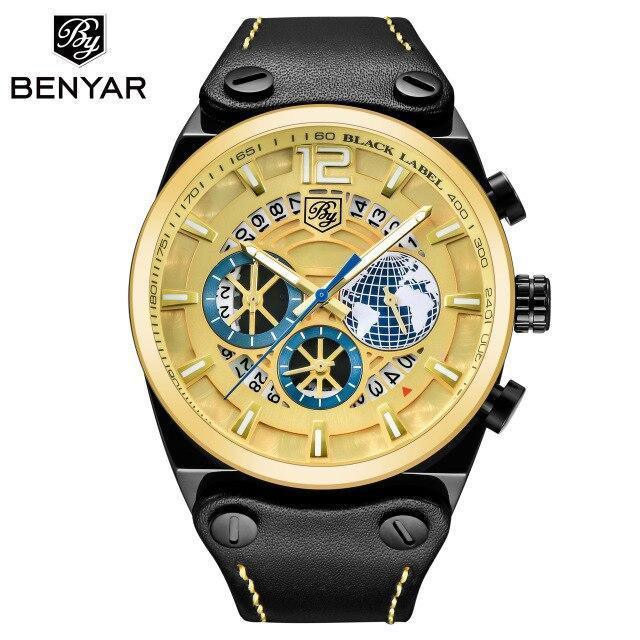 Business Mens Fashion Watches Quartz Silicone Sport Multifunction Watch Men Luxury Waterproof Luminous Hands - Overture Gifts