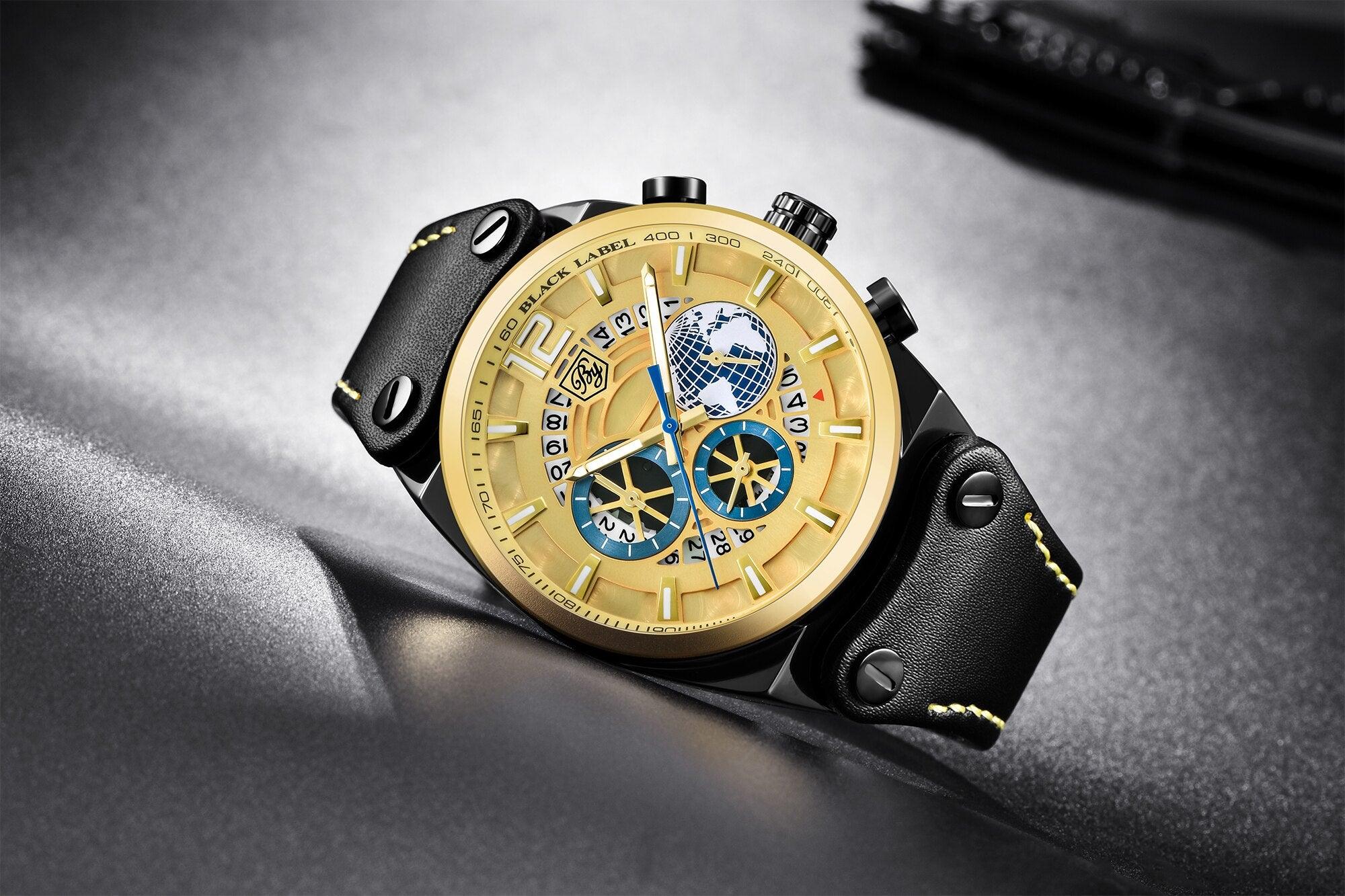 Business Mens Fashion Watches Quartz Silicone Sport Multifunction Watch Men Luxury Waterproof Luminous Hands - Overture Gifts