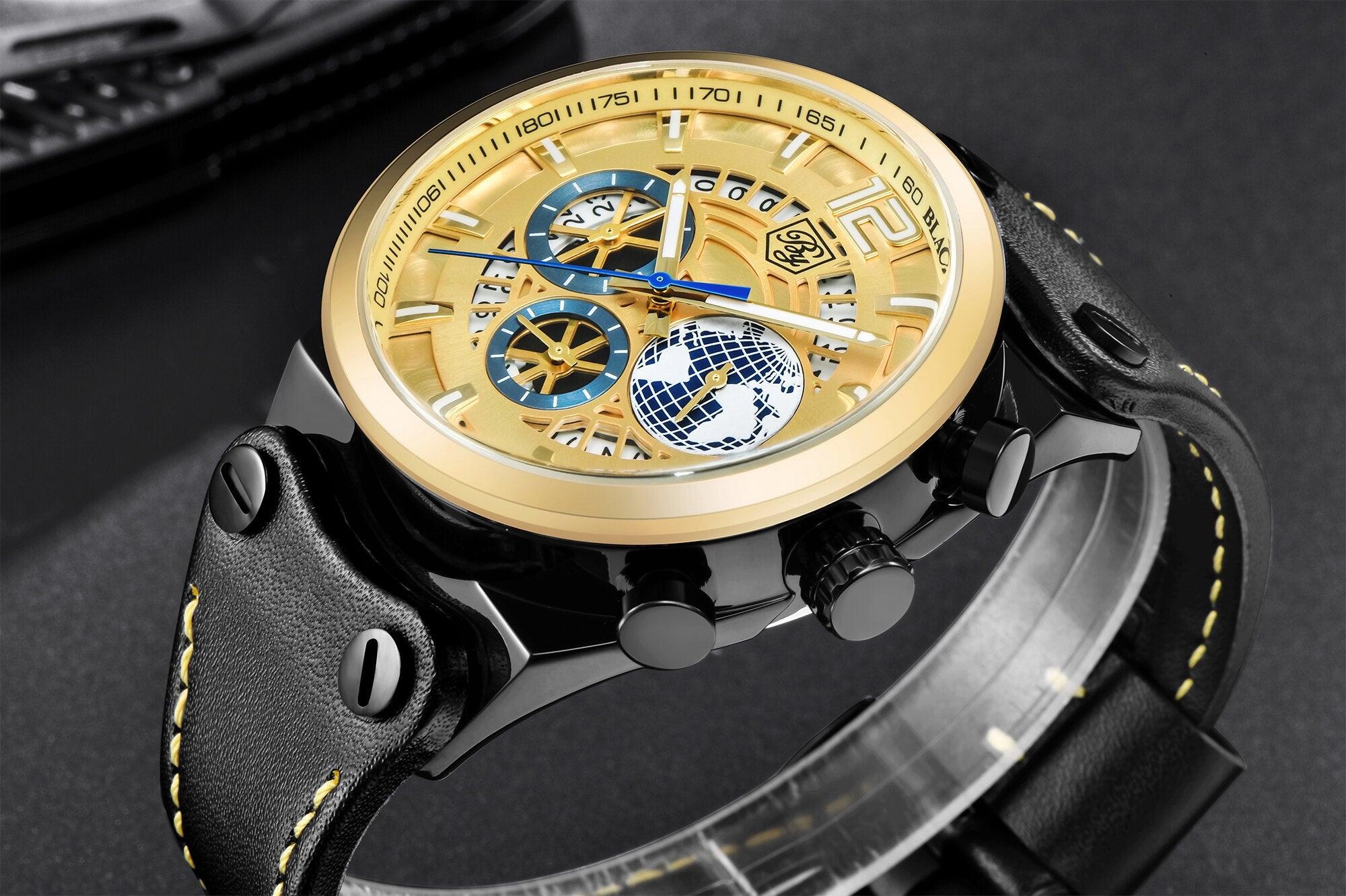 Business Mens Fashion Watches Quartz Silicone Sport Multifunction Watch Men Luxury Waterproof Luminous Hands - Overture Gifts