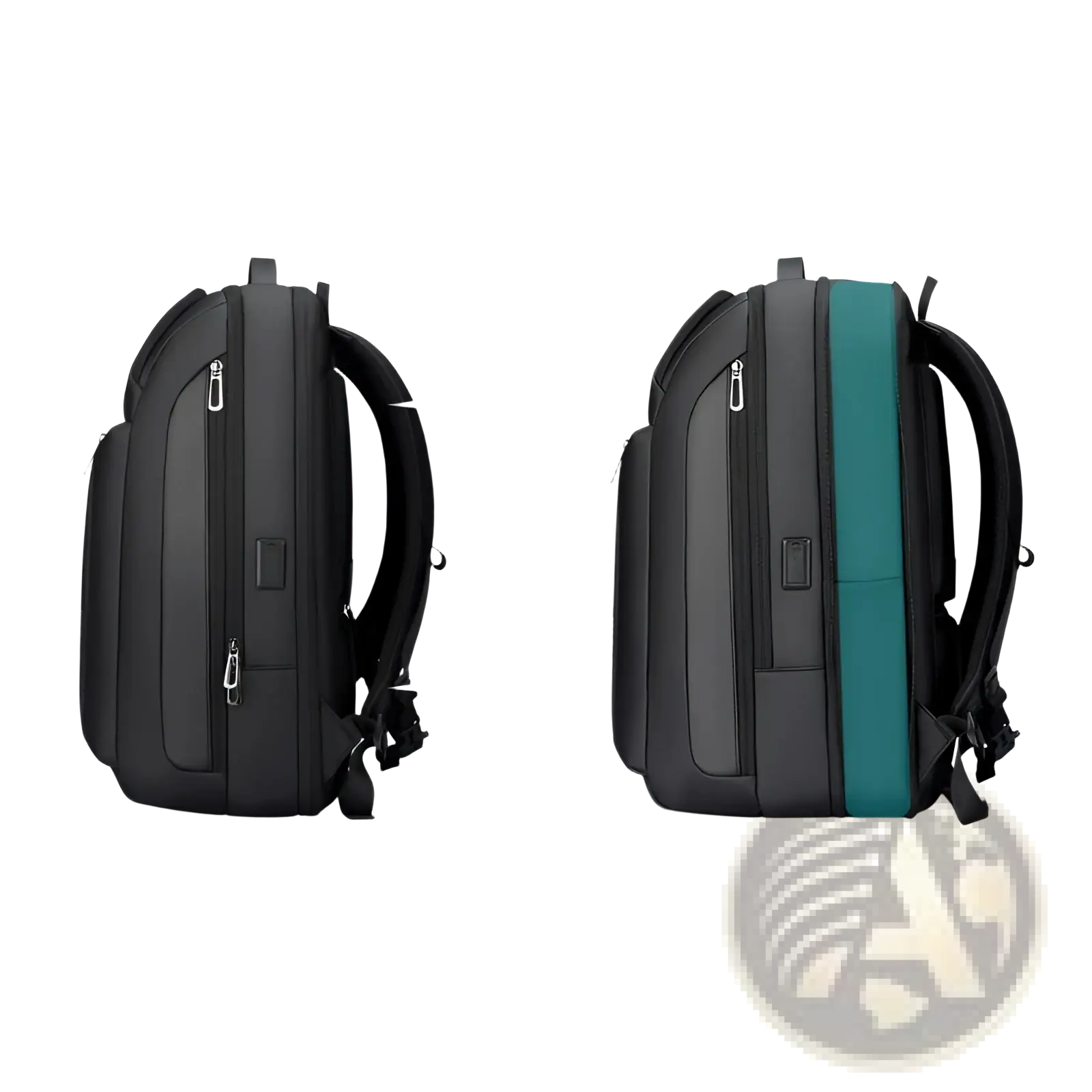Business Travel Backpack Sleek Oxford Laptop Bag