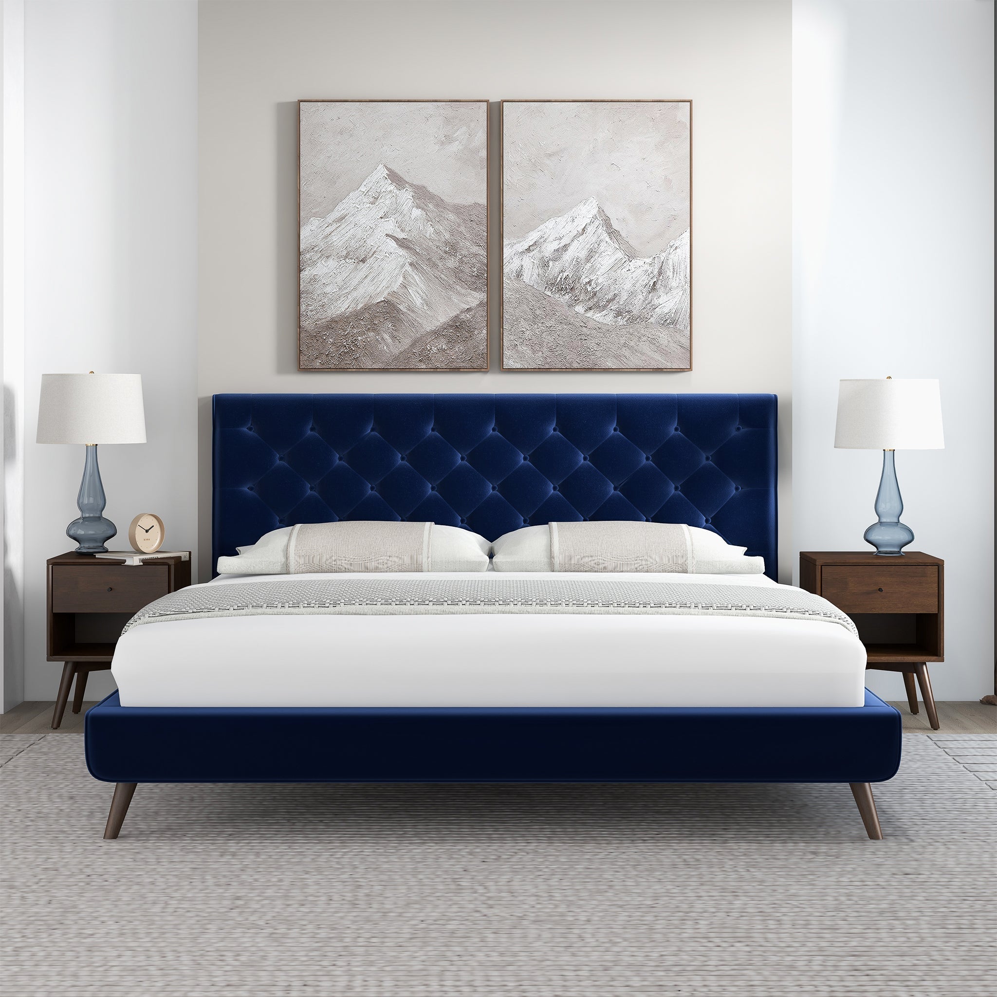 Dillon Velvet Upholstered Bed