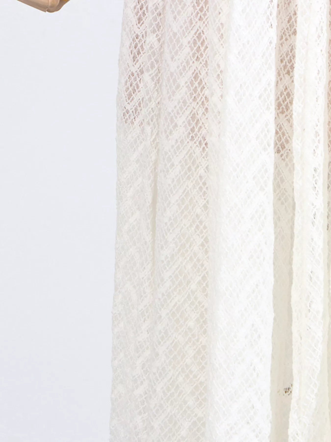 Lace Mock Neck Long Sleeve Maxi Dress