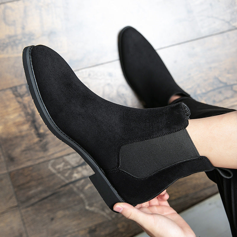 Plus-size Formal Casual Shoes High-top Leather Shoes European And American-style Ankle Boots