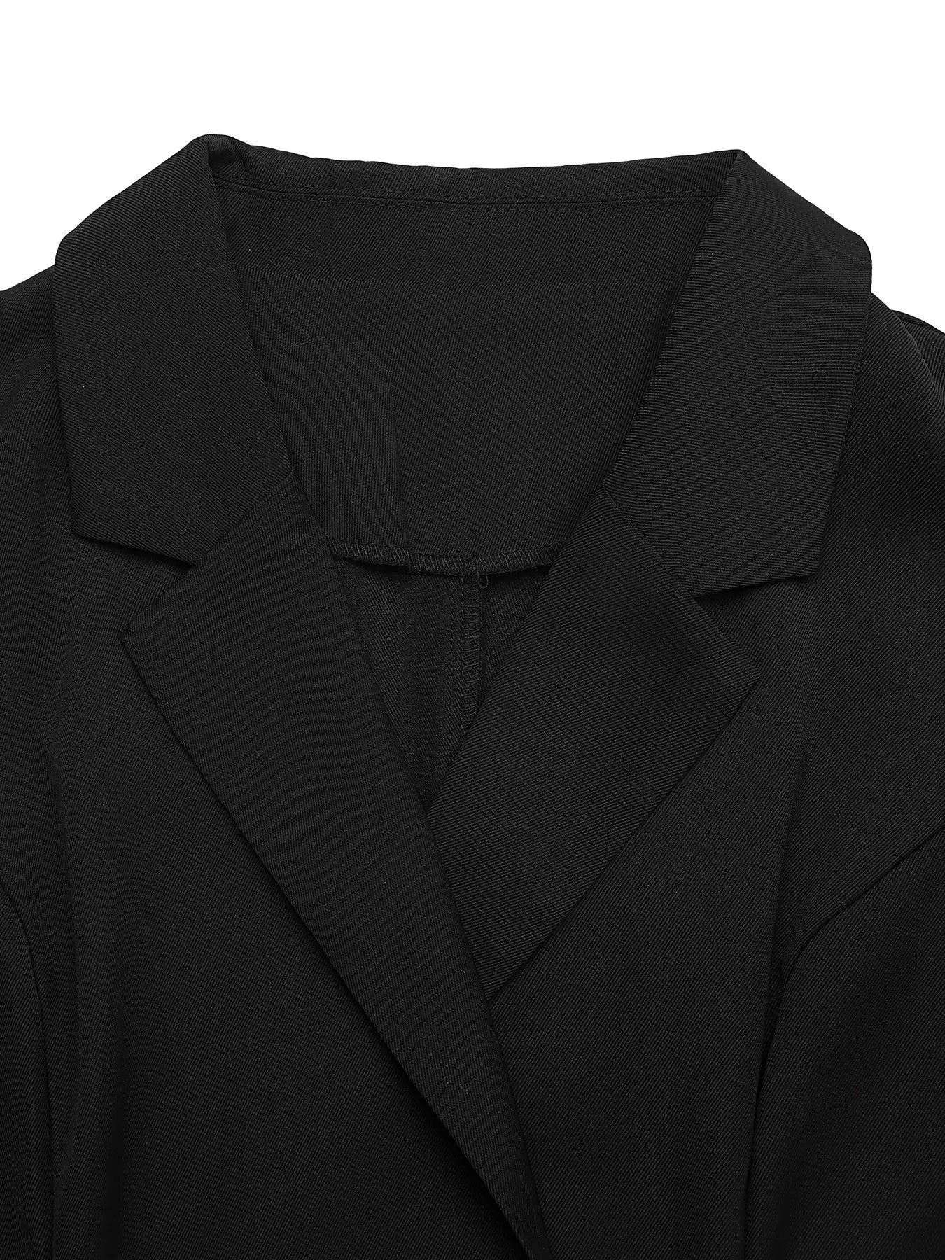 Lace Detail Double Breasted Blazer Dress