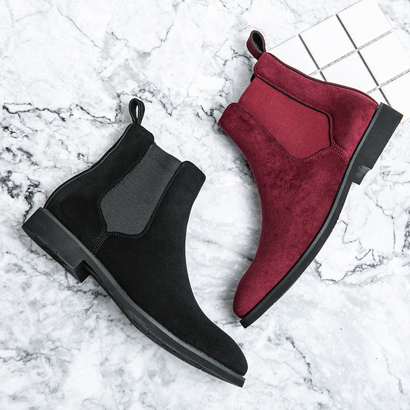Plus-size Formal Casual Shoes High-top Leather Shoes European And American-style Ankle Boots