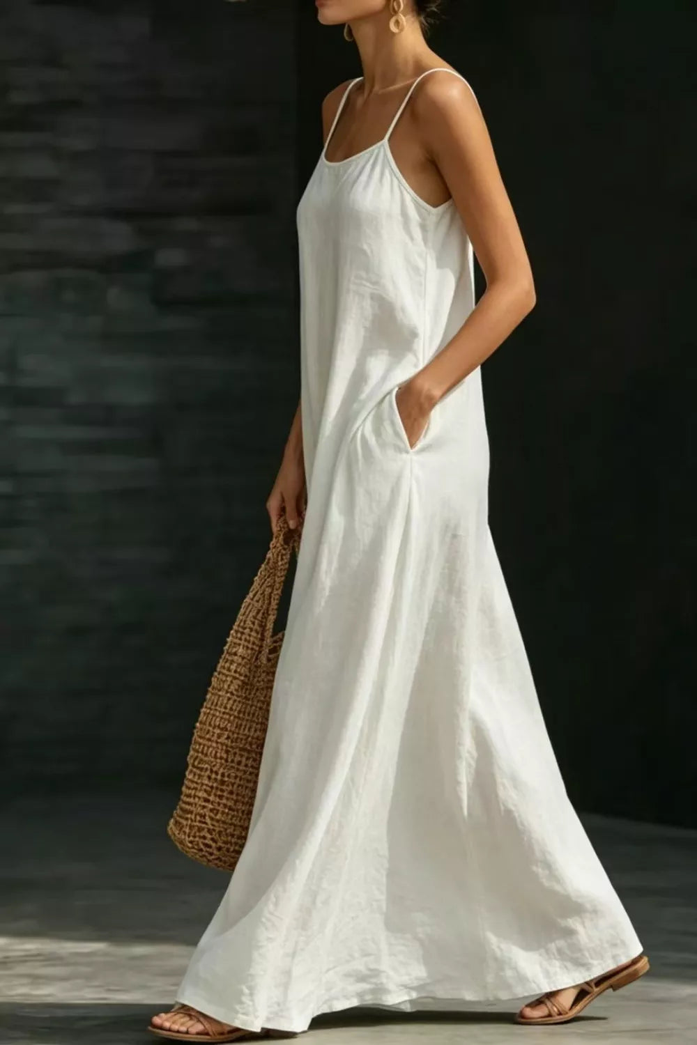 Sleeveless Loose Fit Maxi Dress