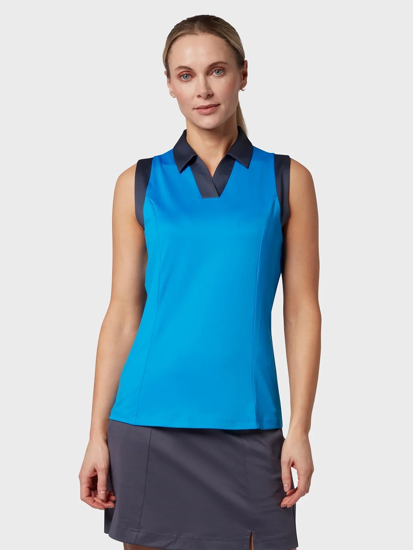 Callaway Womens Color Block V-Placket Golf Polo - Overture Gifts