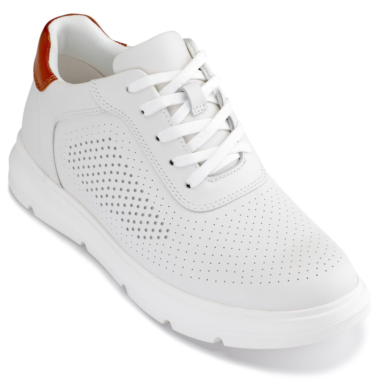 CALTO - J1581 - 2.6 Inches Taller (White) - Lightweight Casual Walkers - Overture Gifts
