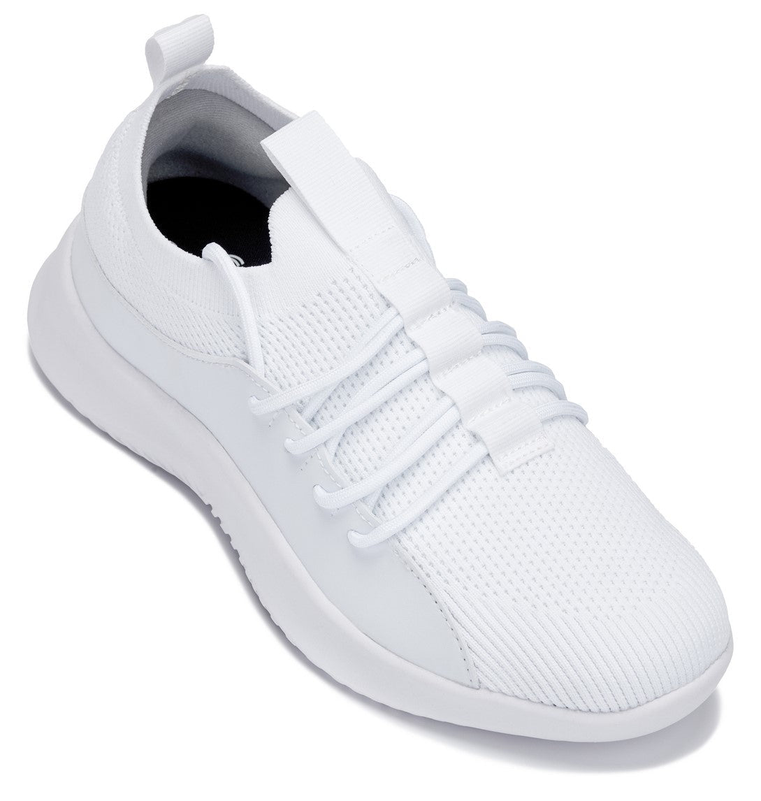 CALTO - Q131 - 2.4 Inches Taller (Off-White/White Sole) - Ultra Lightweight Sneakers - Overture Gifts