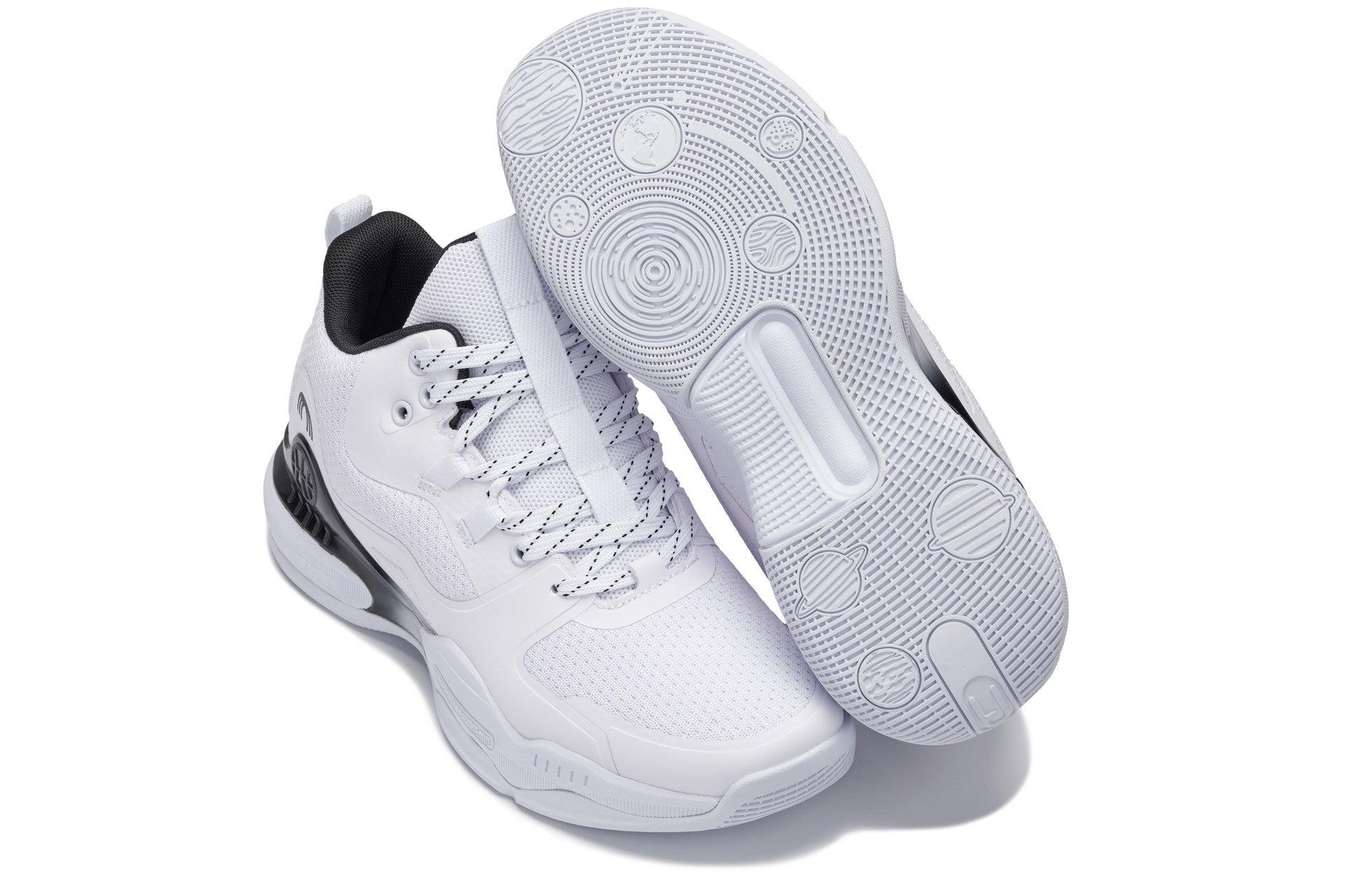 CALTO - Q394 - 3 Inches Taller (White/Black) - Basketball High-Top Sneakers - Overture Gifts