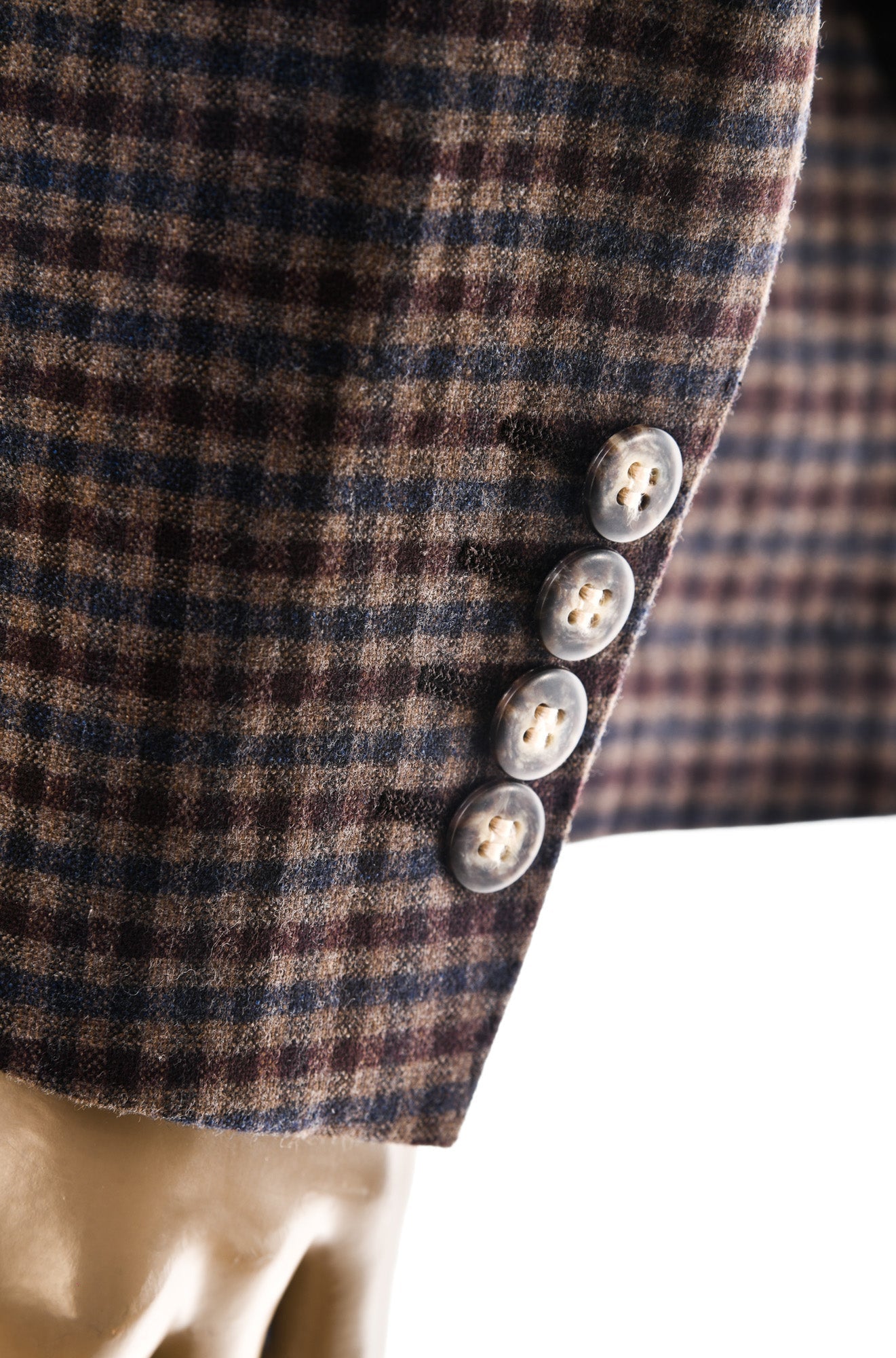 Carlo Barbera Gingham Wool-Cashmere Sport Jacket - Overture Gifts
