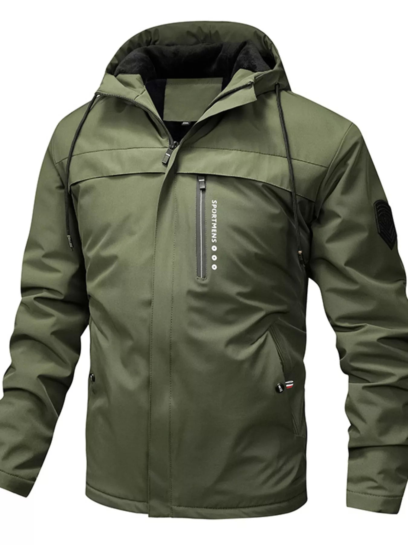 Men's Plus Size Winter Warm Hooded Parka Jacket