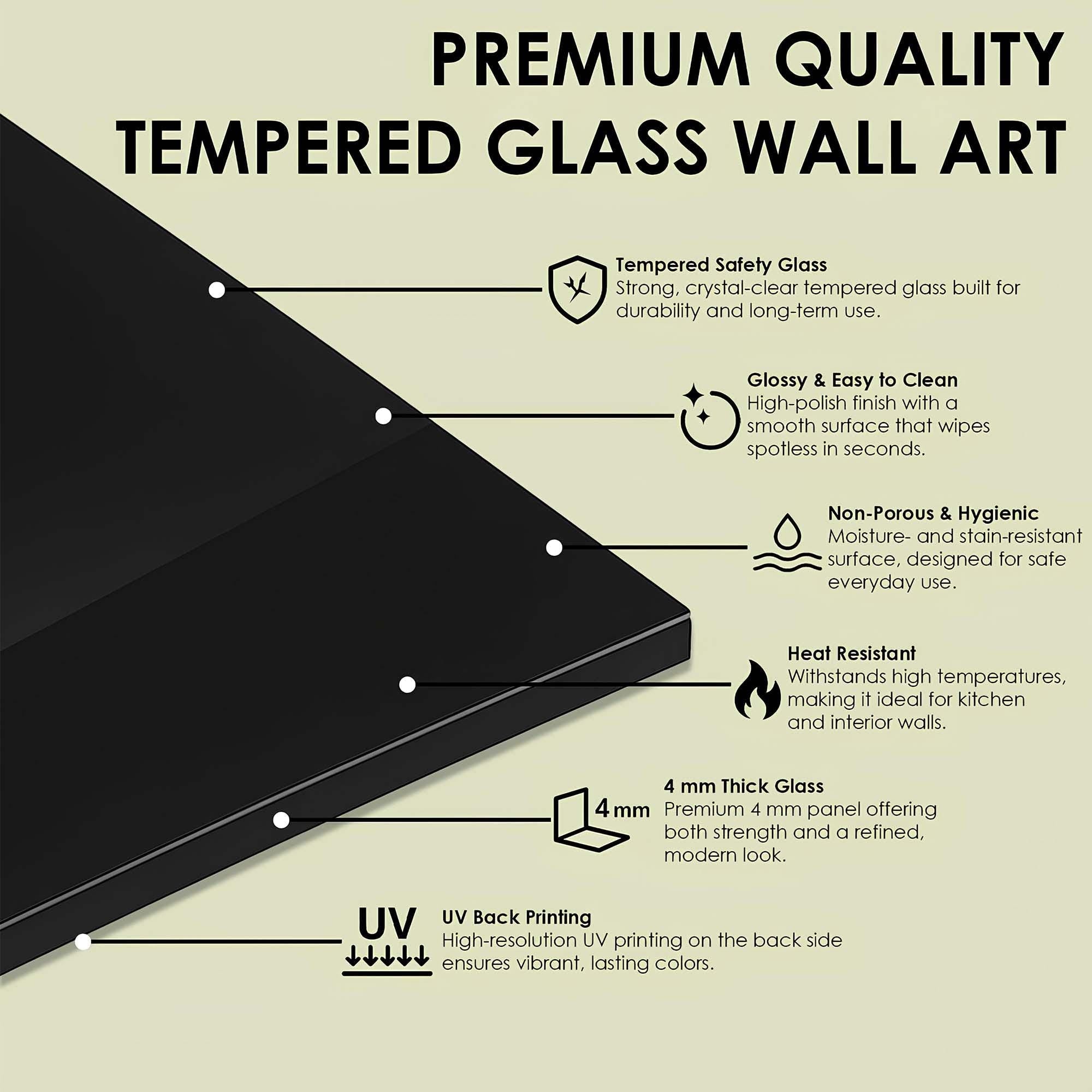 Abstract Octopus Art | Tempered Glass Wall Decor