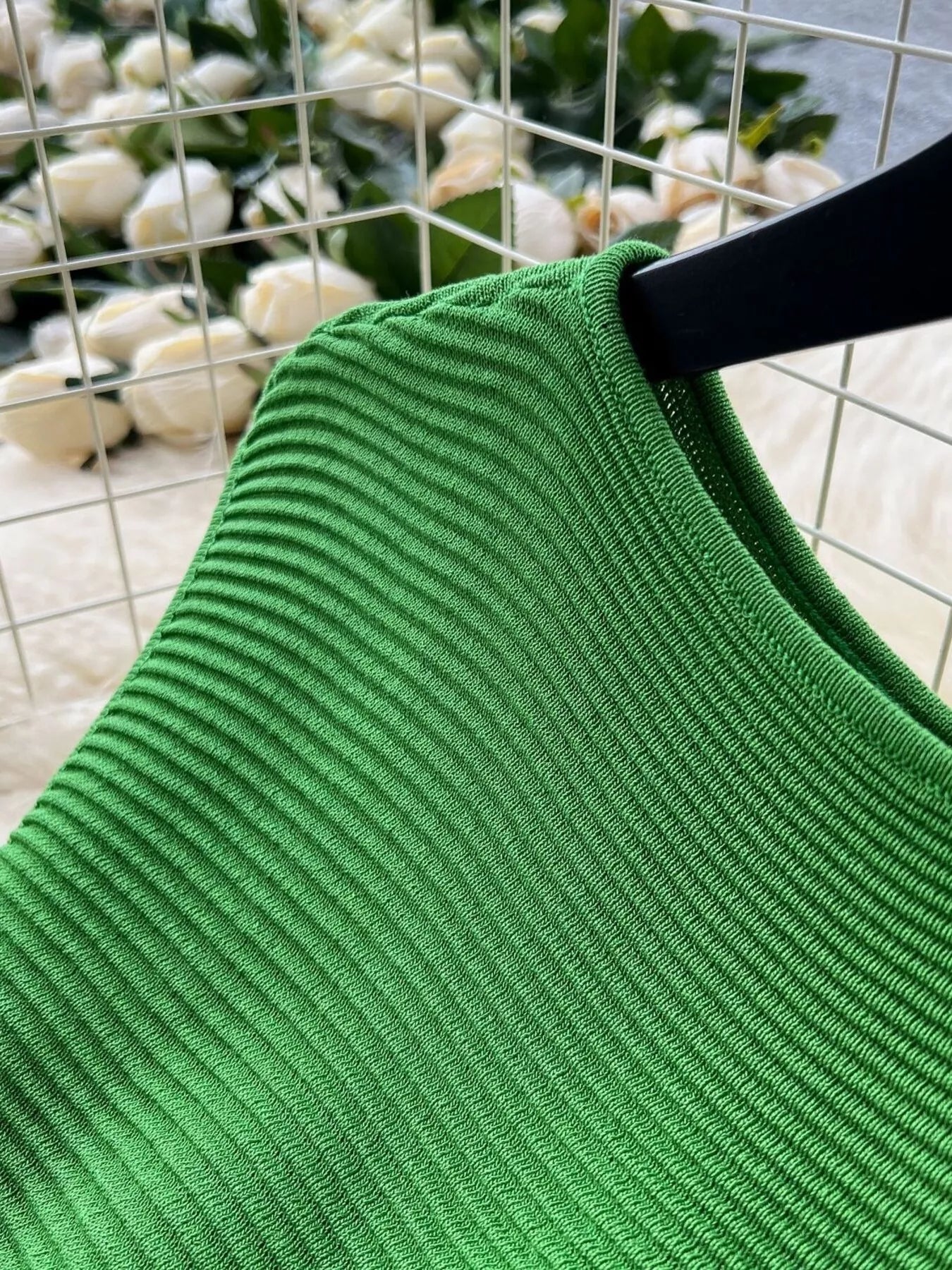 Sleeveless Textured Knit Dress