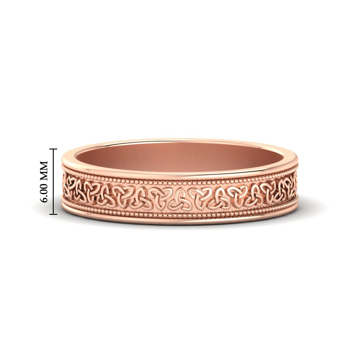 Celtic Mens Gold Band Rings