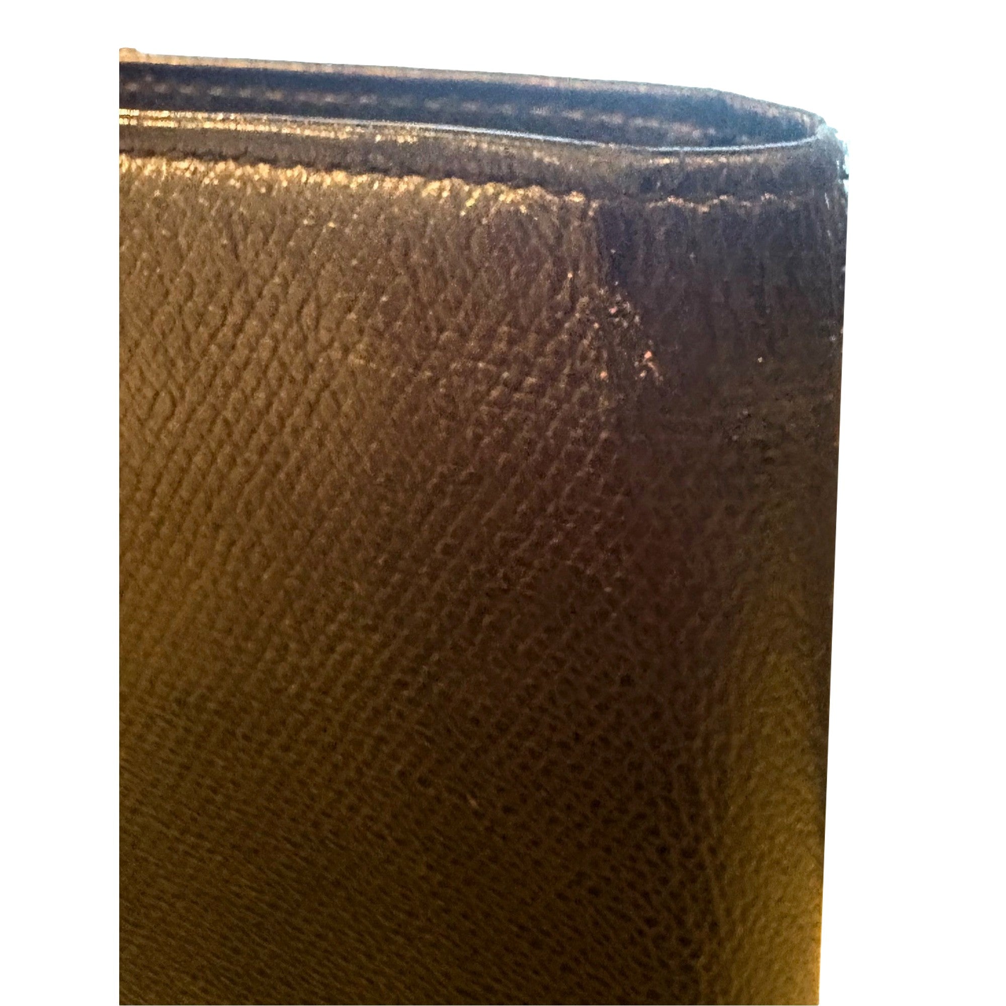 Chanel Vintage Yen Black Caviar Leather Long Wallet