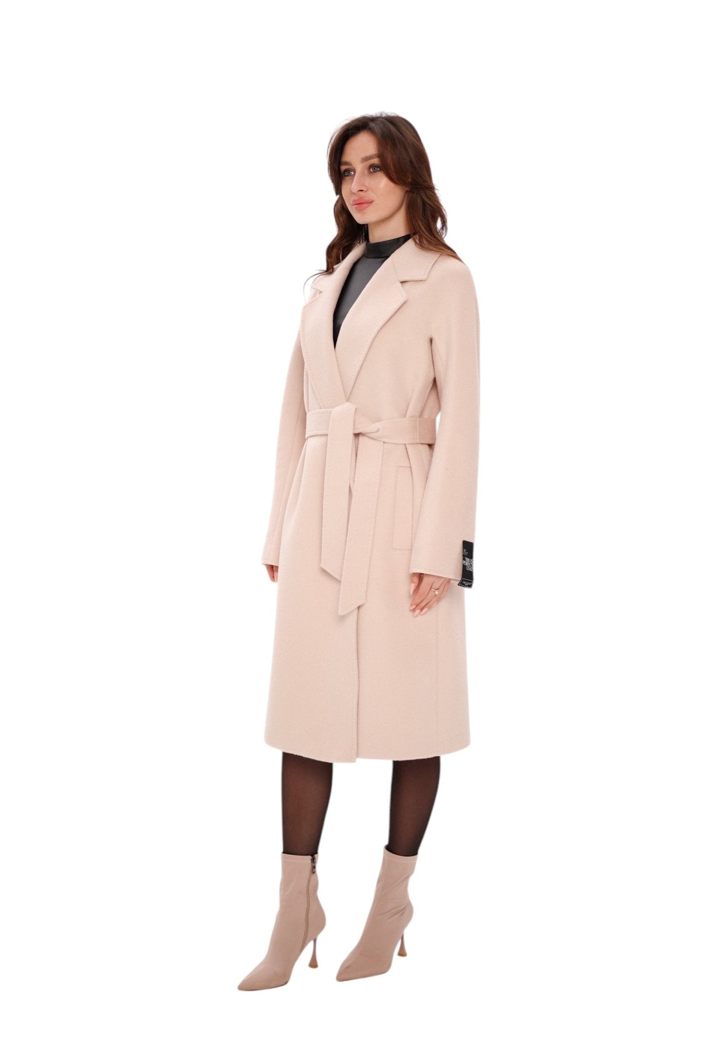 Chester Premium Wool Cashmere Coat in Praline - Overture Gifts