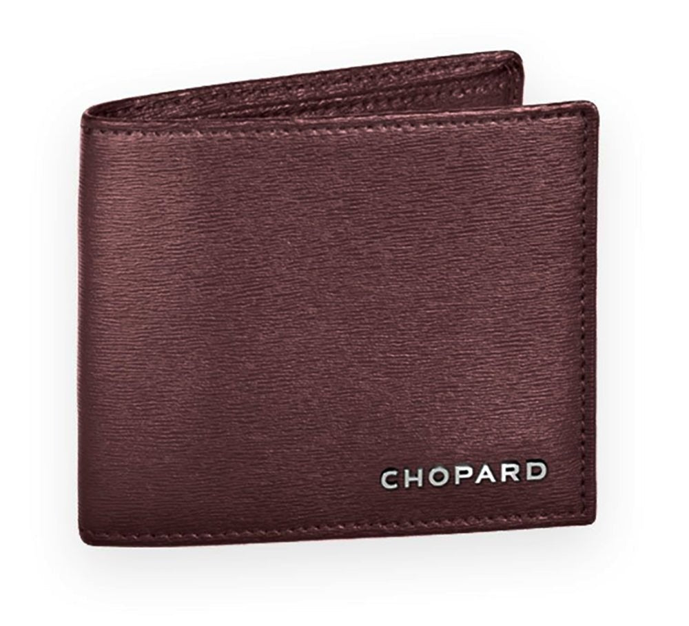 Chopard Classic Burgundy Leather Unisex Mini Wallet 95012-0350