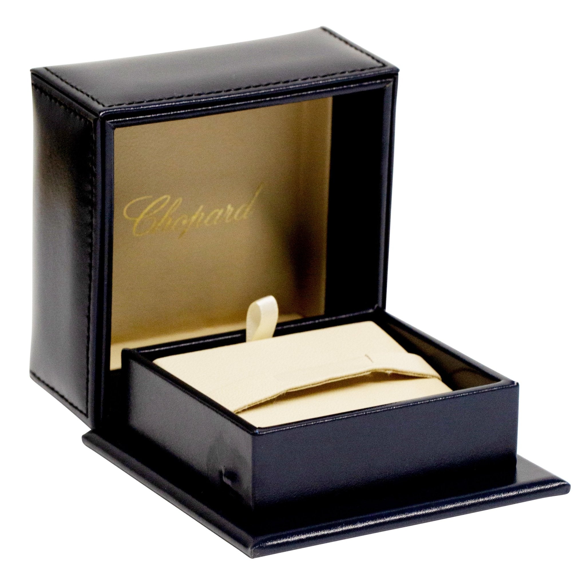 Chopard Classic "C" Rose Gold-Plated Steel & Glass Mens Cufflinks 95014-0054