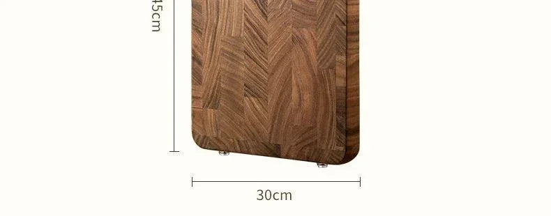 Chopping Board - Heavy Duty Wooden Black Walnut Double-Sided