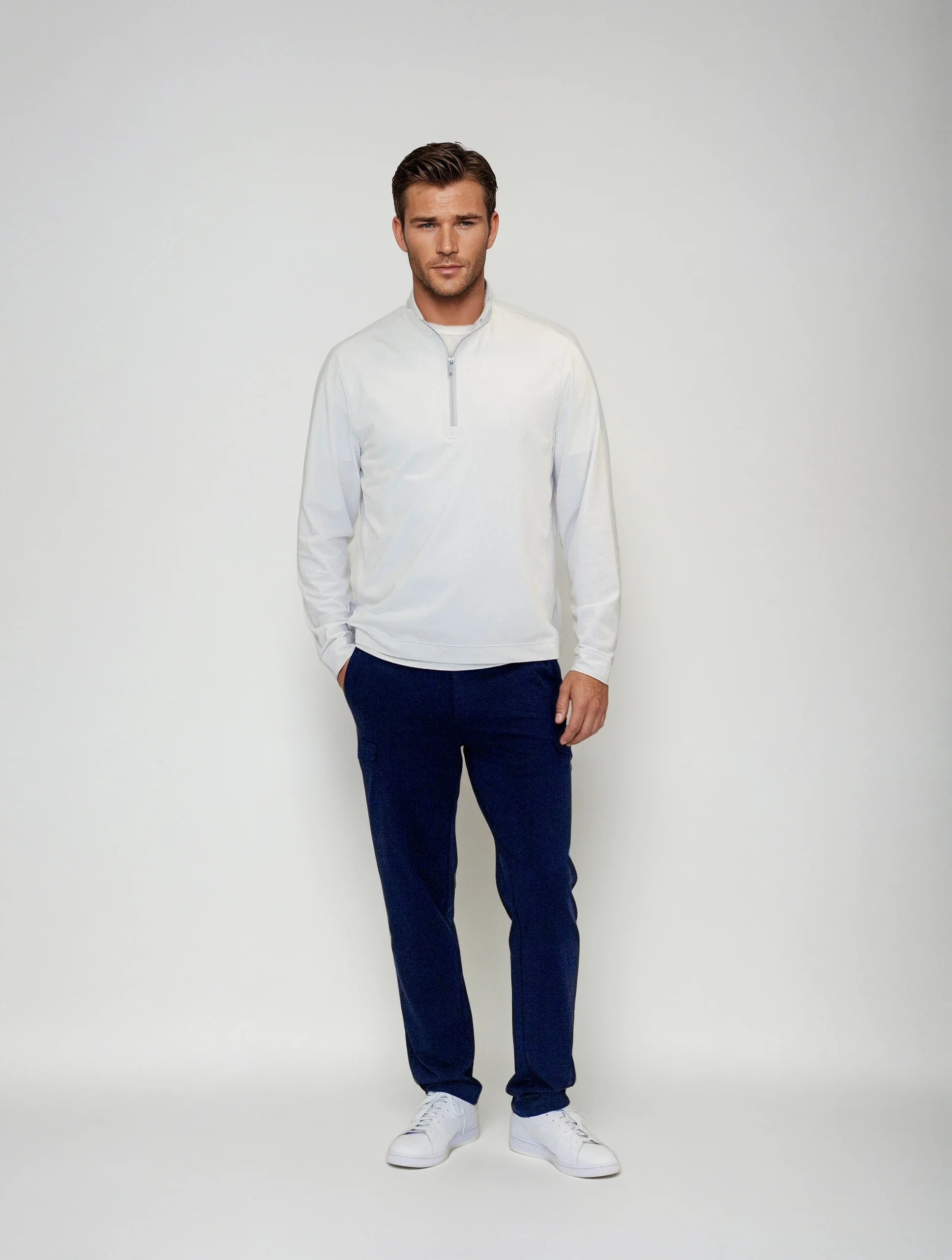 Buki Cinqo Travel Half Zip 2-Pack - Black/White  - Men