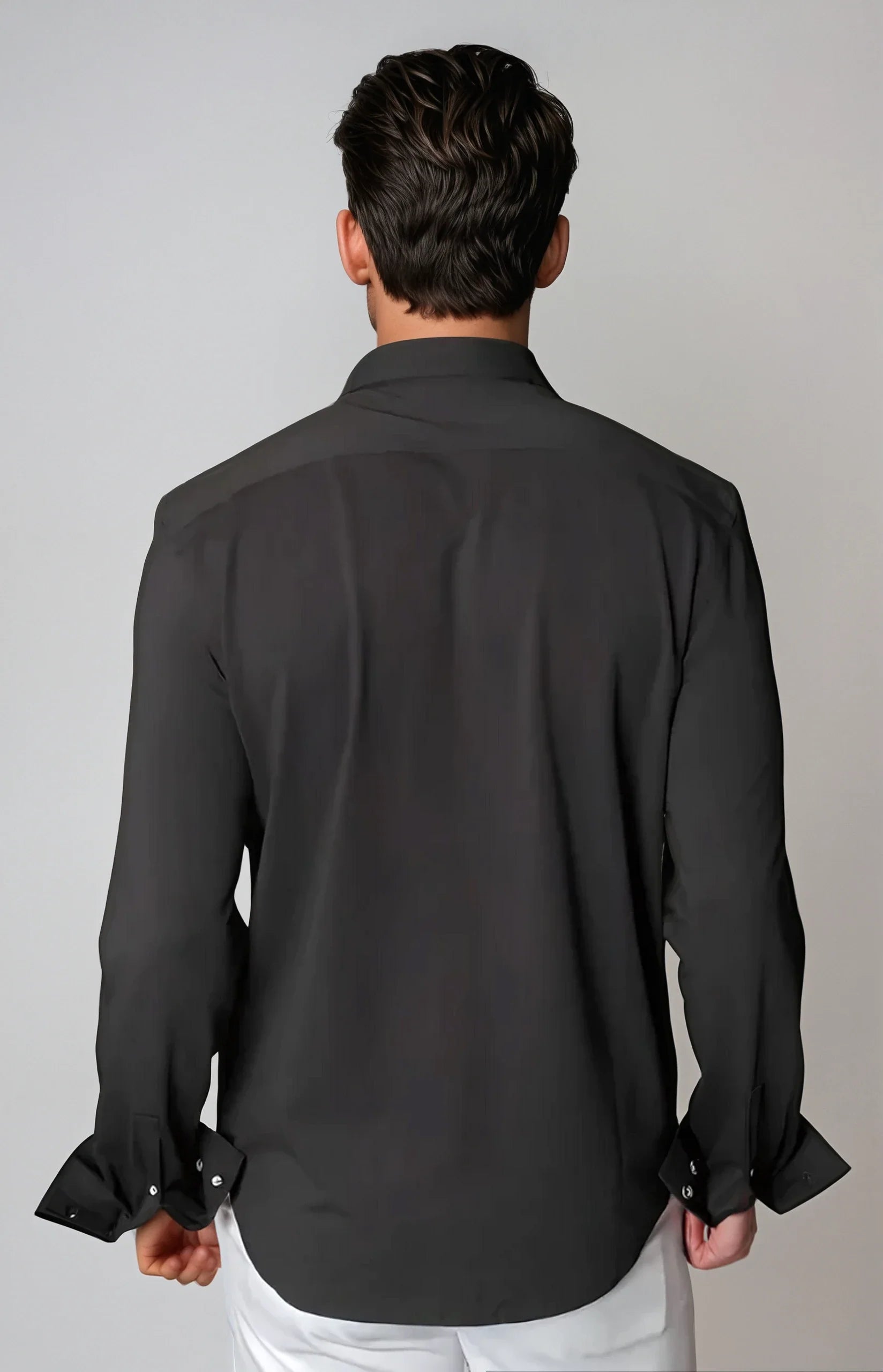 Cinqo 'Single Shot' Long Sleeve Shirt - Black