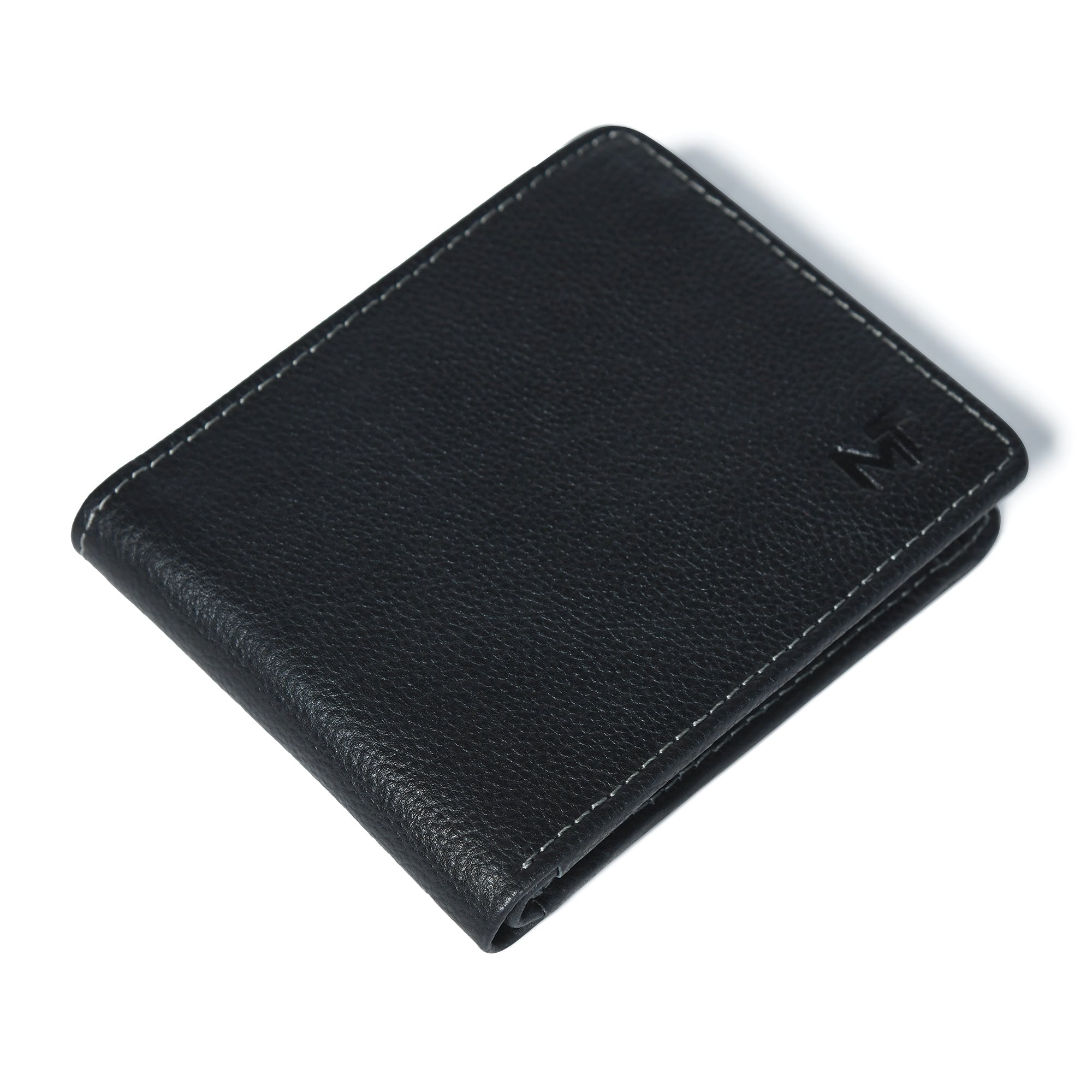 Classic Black Leather Wallet - Overture Gifts