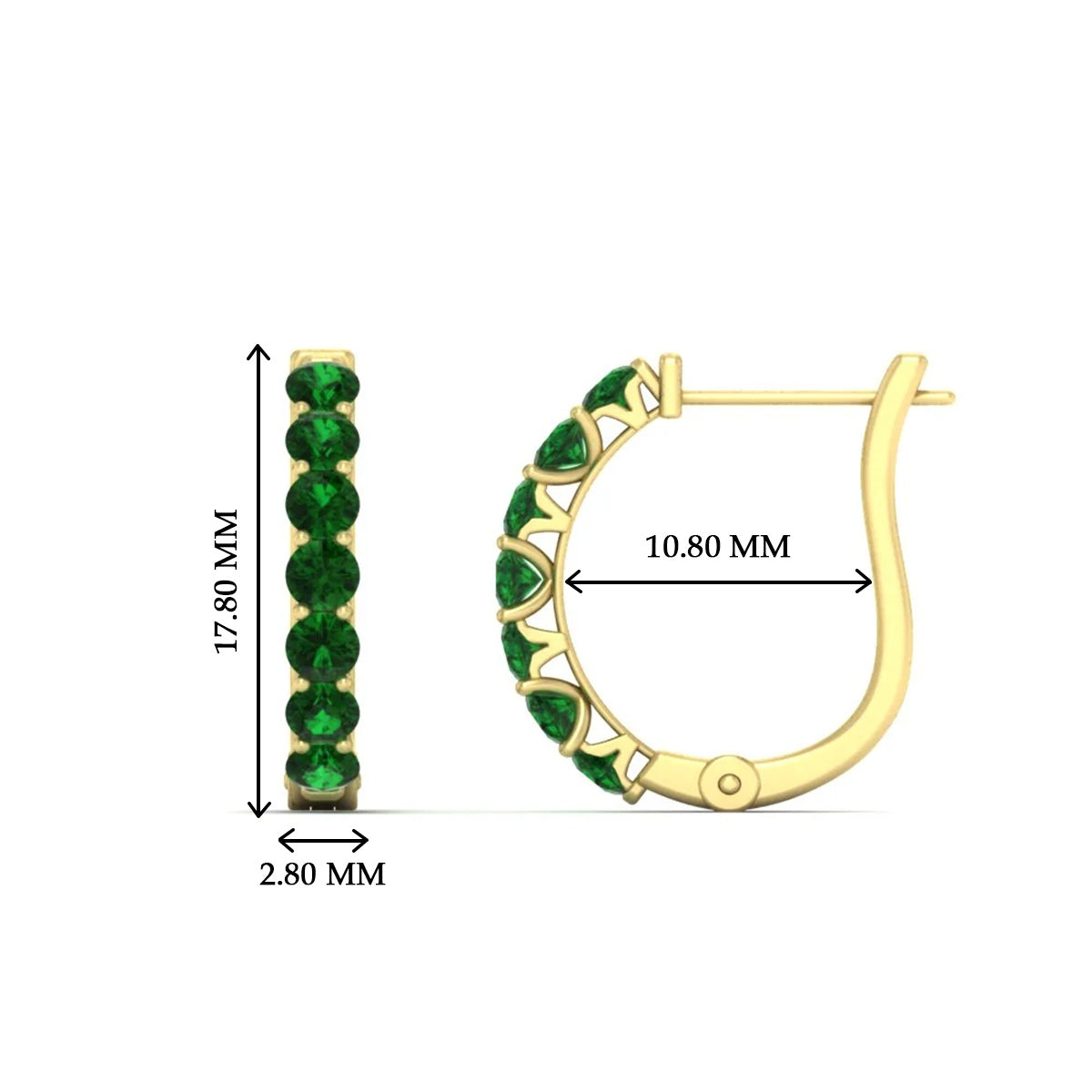 Modern Huggie Hoop Earrings