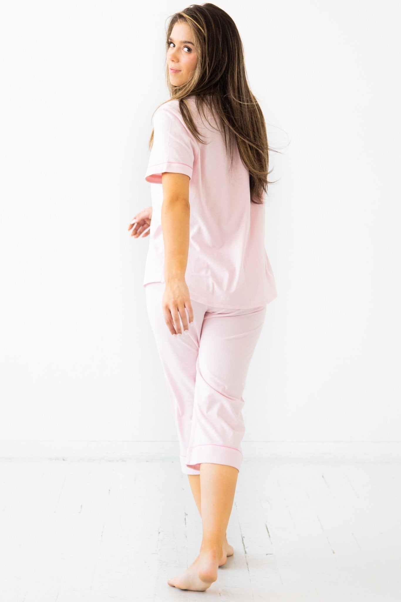 Classic Luxury Capri Pajamas in Brushed Pima Cotton - Overture Gifts