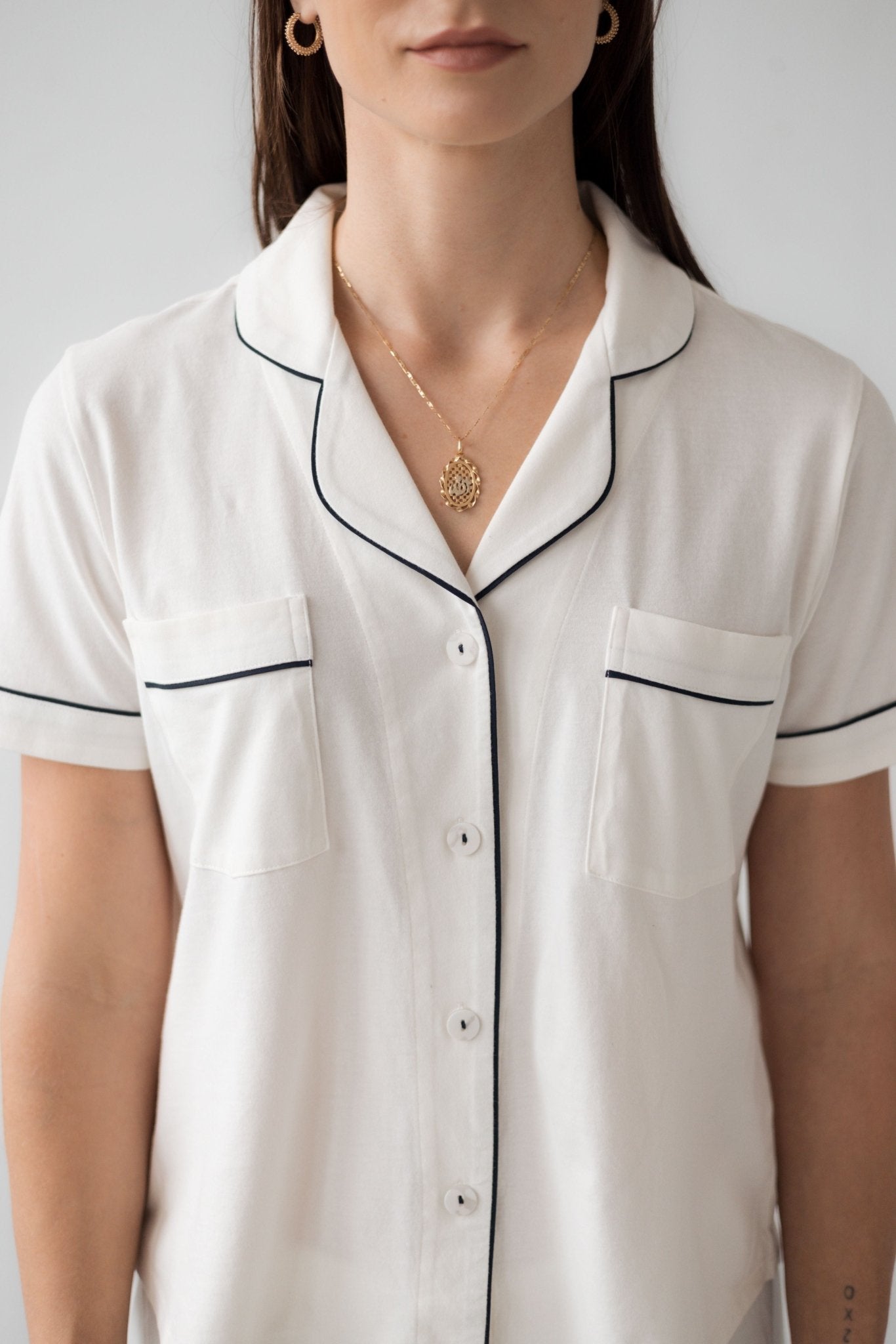 Classic Luxury Capri Pajamas in Brushed Pima Cotton - Overture Gifts