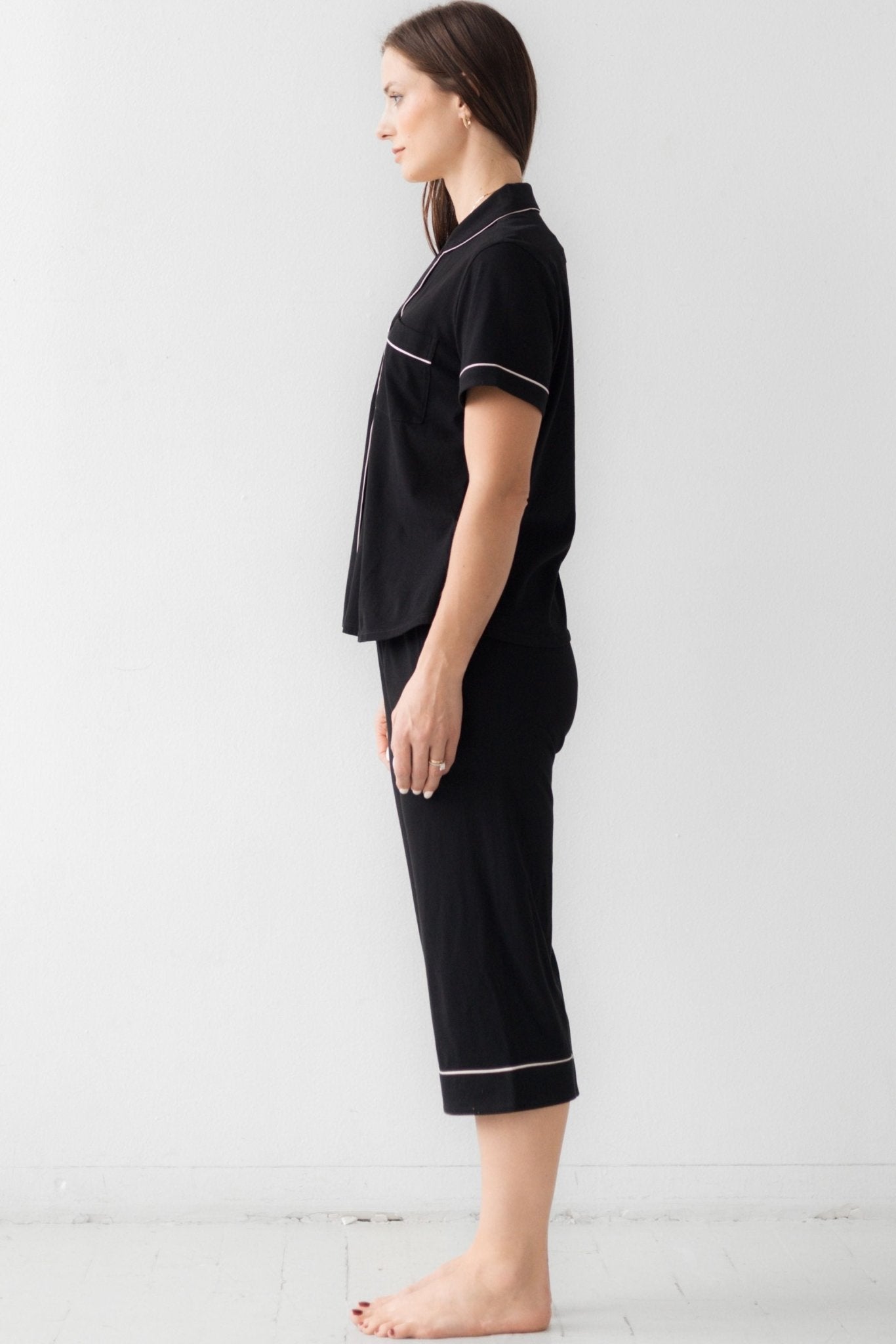 Classic Luxury Capri Pajamas in Brushed Pima Cotton - Overture Gifts