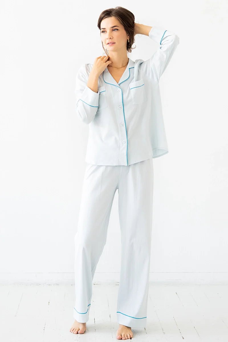 Classic Luxury Pajamas in Brushed Pima Cotton - Overture Gifts