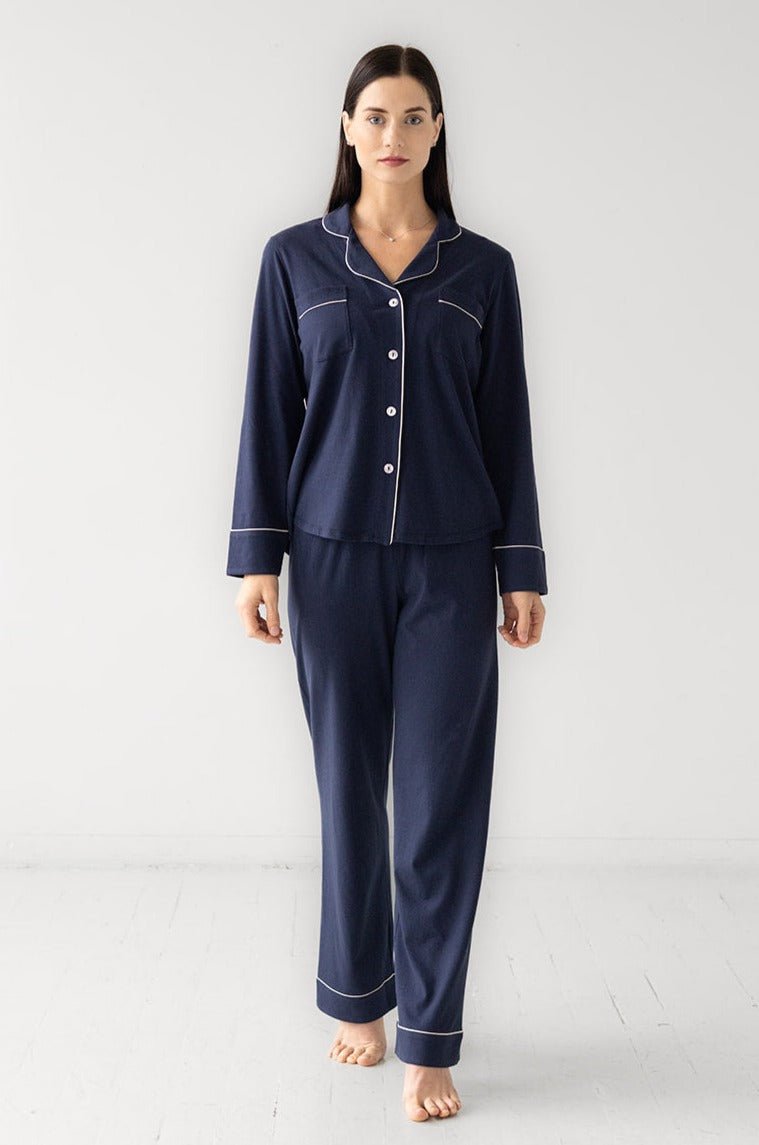 Classic Luxury Pajamas in Brushed Pima Cotton - Overture Gifts