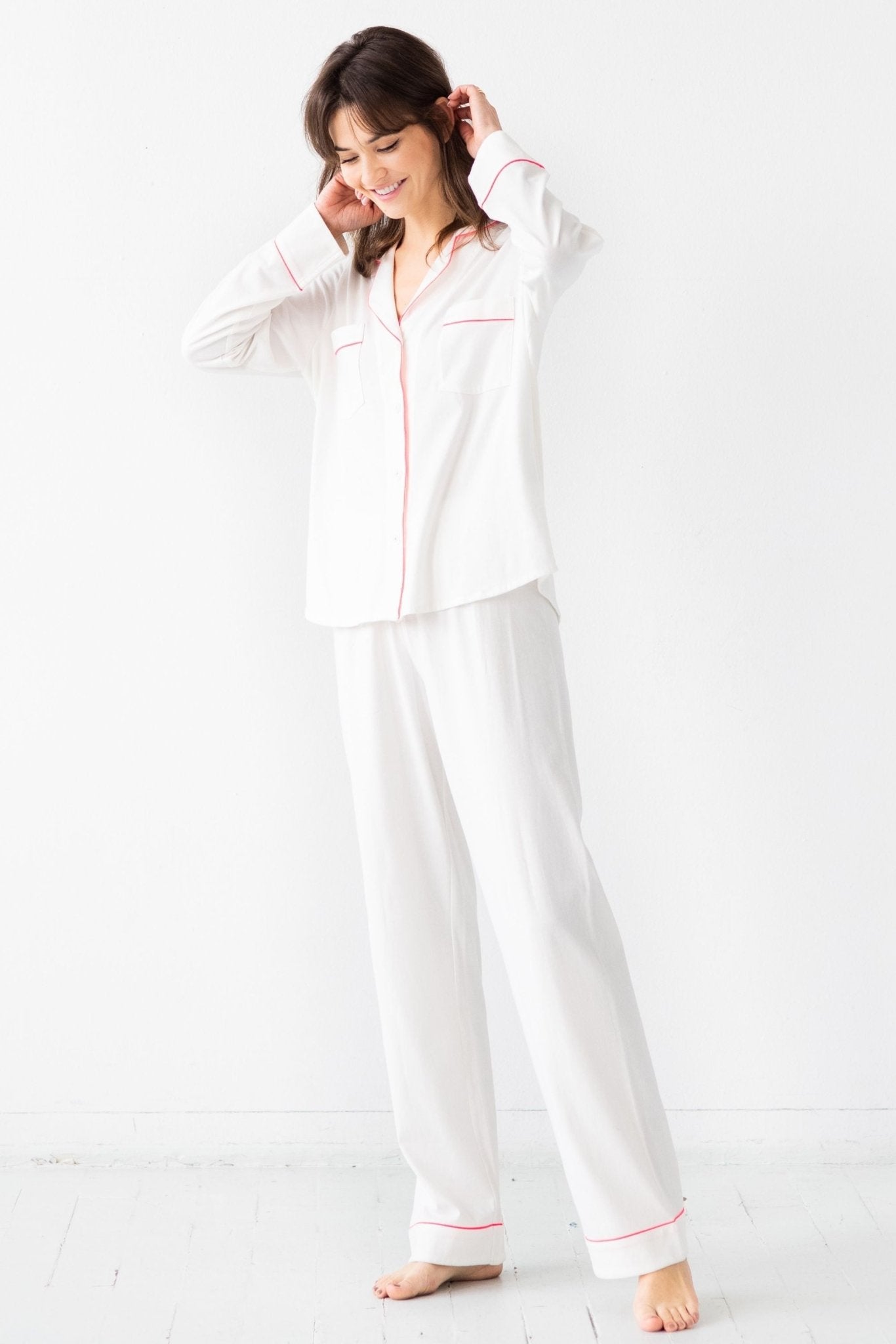 Classic Luxury Pajamas in Brushed Pima Cotton - Overture Gifts