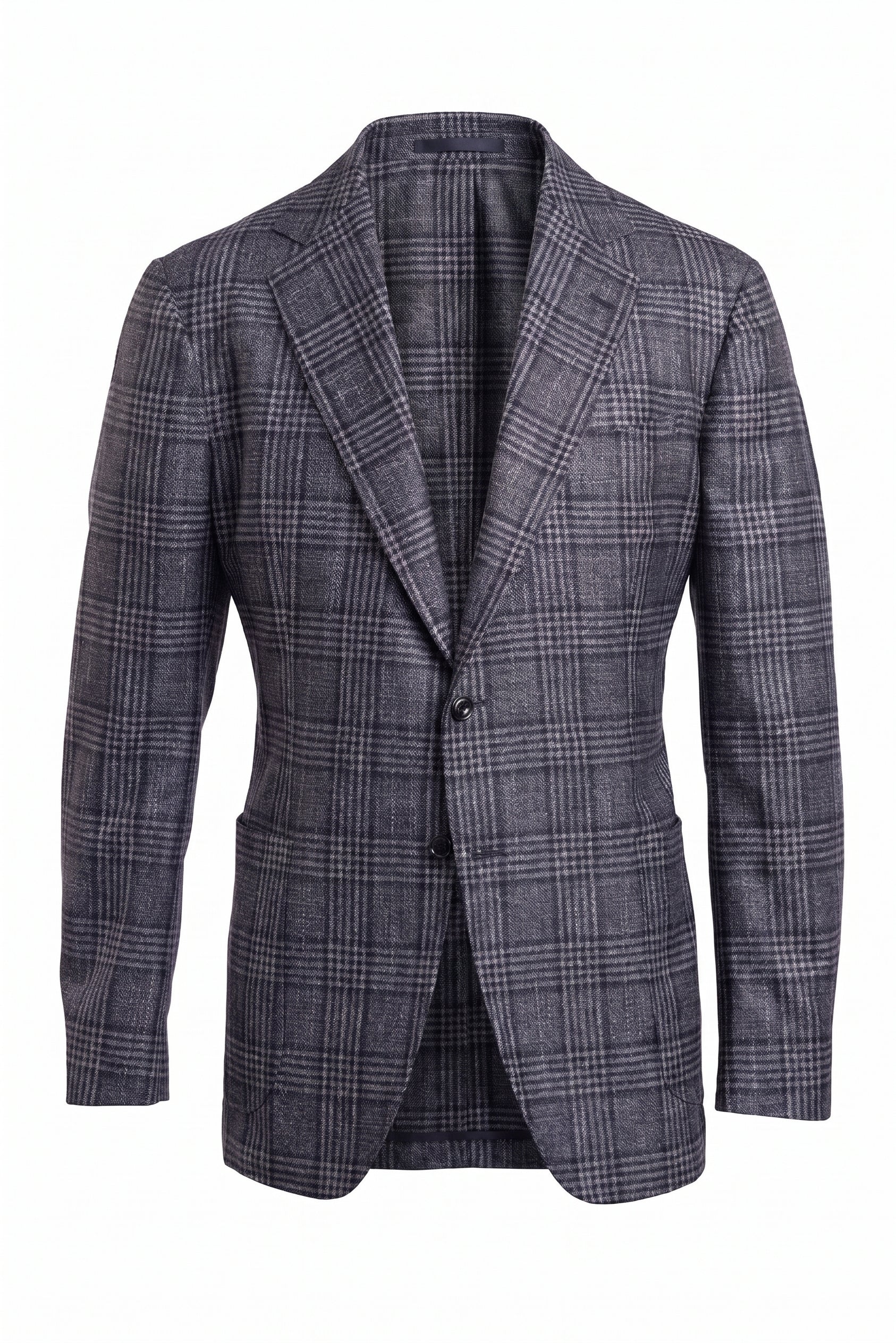 Sartorio Checked Wool-Silk-Cashmere Sport Jacket