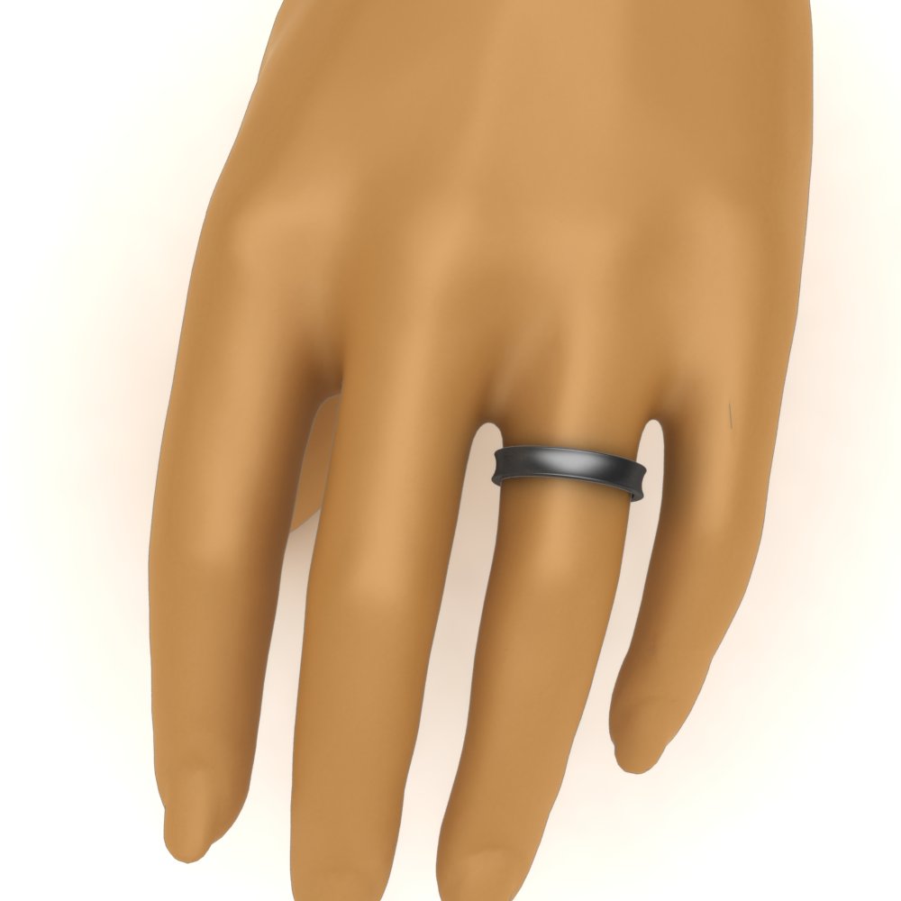 Comfort Fit Concave Mens Band