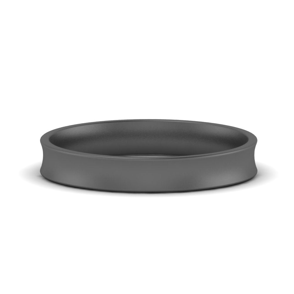 Comfort Fit Concave Mens Band
