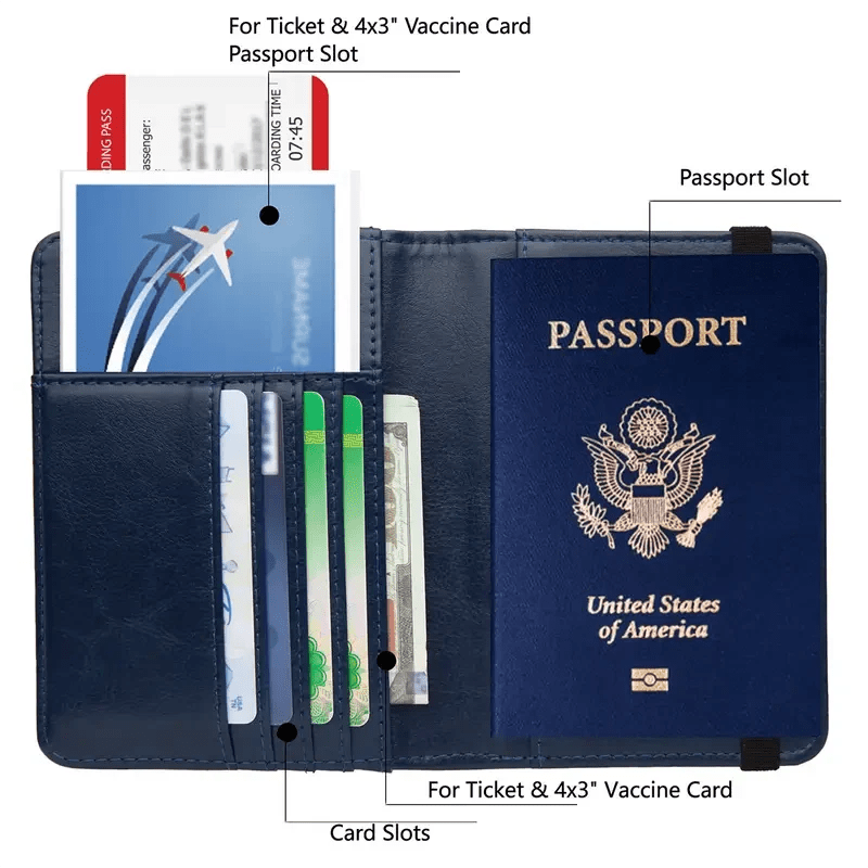 Creative Passport Holder Cover With 3D Metal Badge - Overture Gifts
