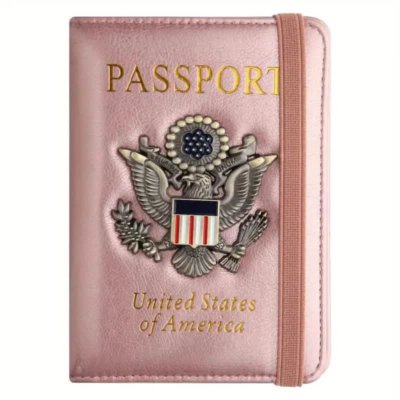 Creative Passport Holder Cover With 3D Metal Badge - Overture Gifts