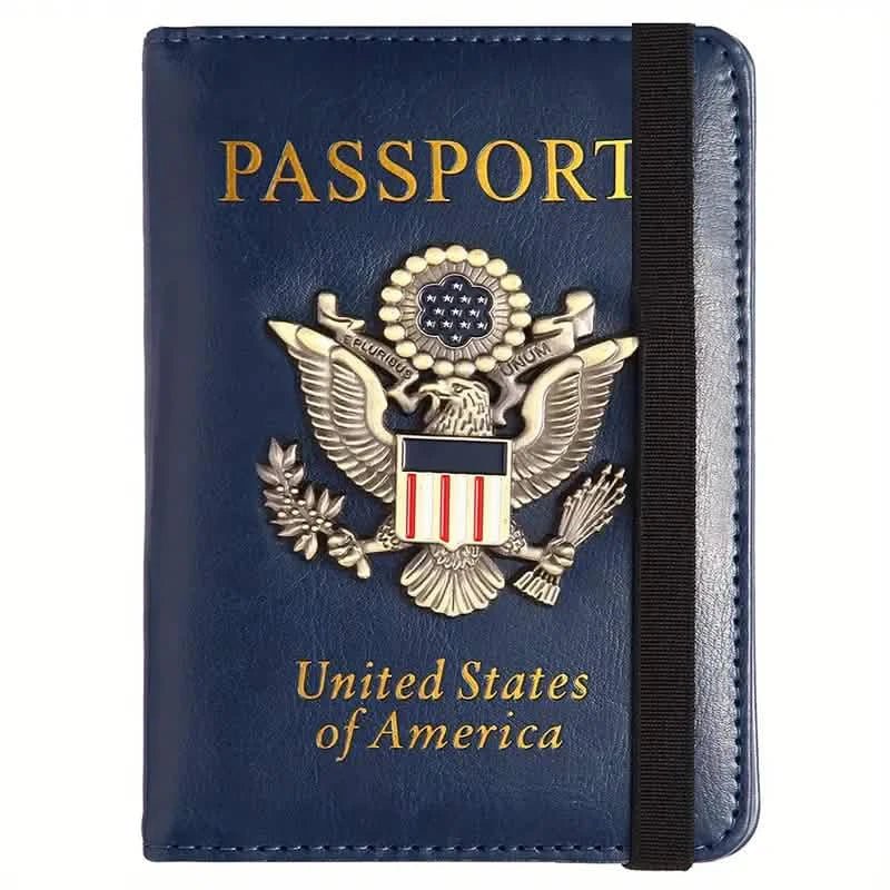 Creative Passport Holder Cover With 3D Metal Badge - Overture Gifts
