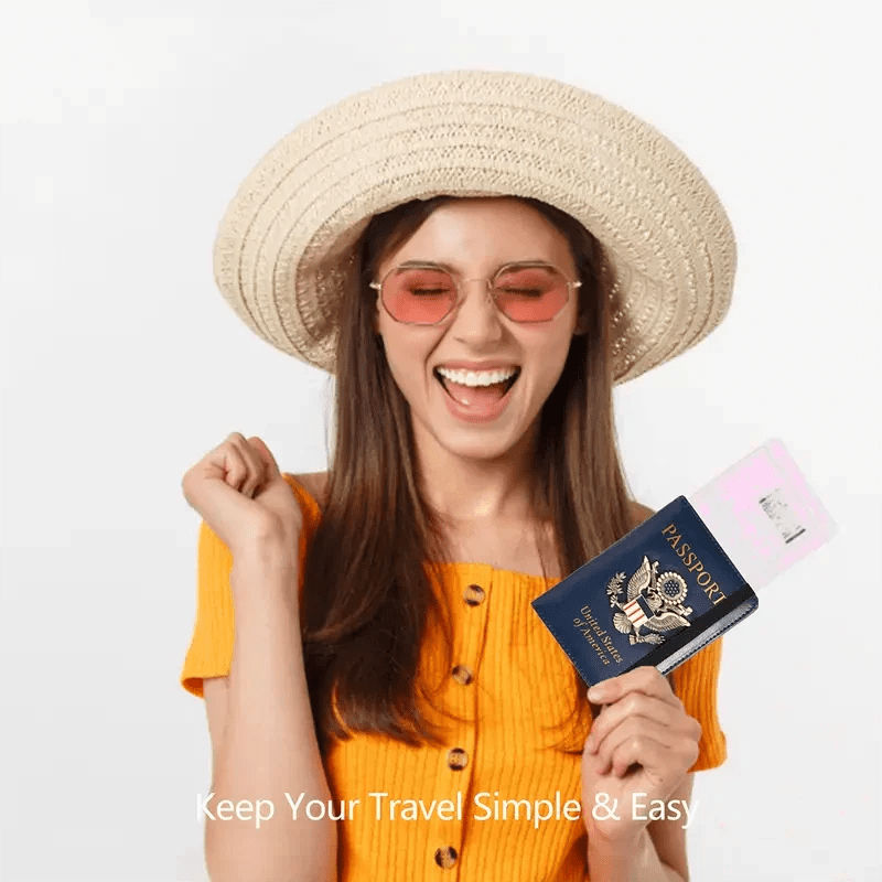 Creative Passport Holder Cover With 3D Metal Badge - Overture Gifts