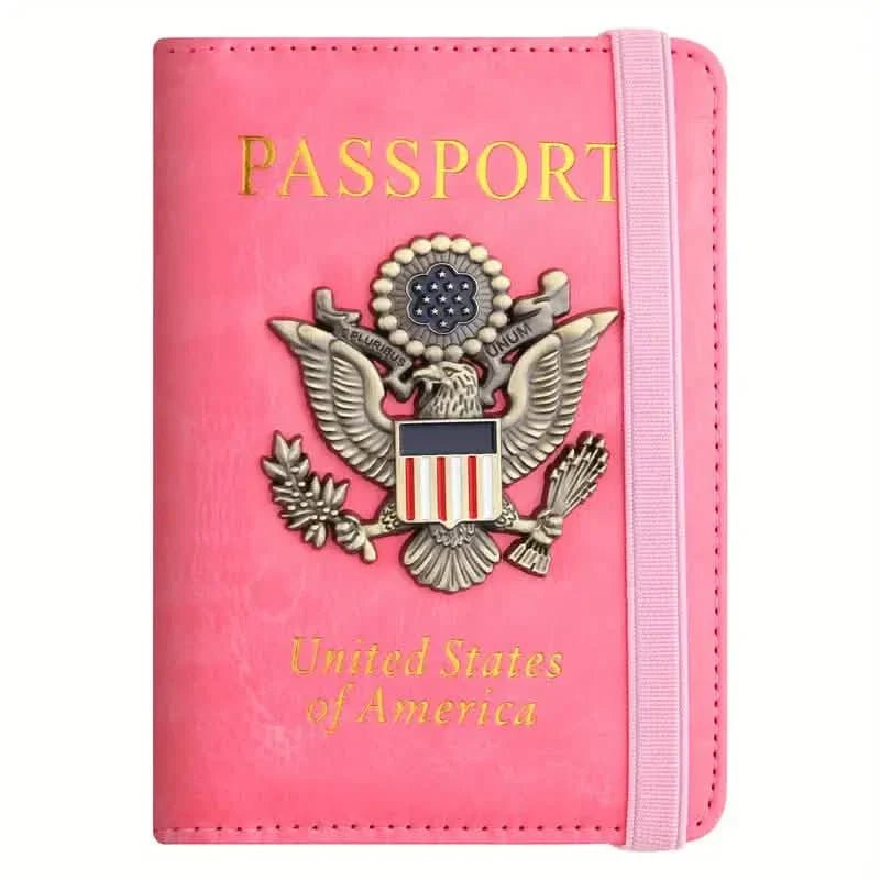 Creative Passport Holder Cover With 3D Metal Badge - Overture Gifts