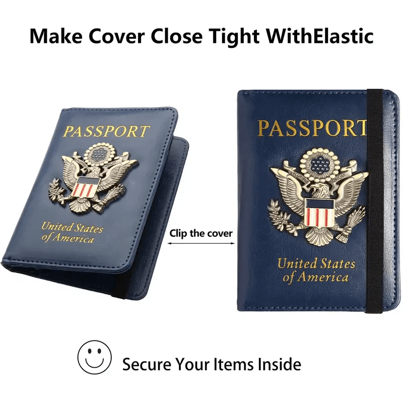 Creative Passport Holder Cover With 3D Metal Badge - Overture Gifts