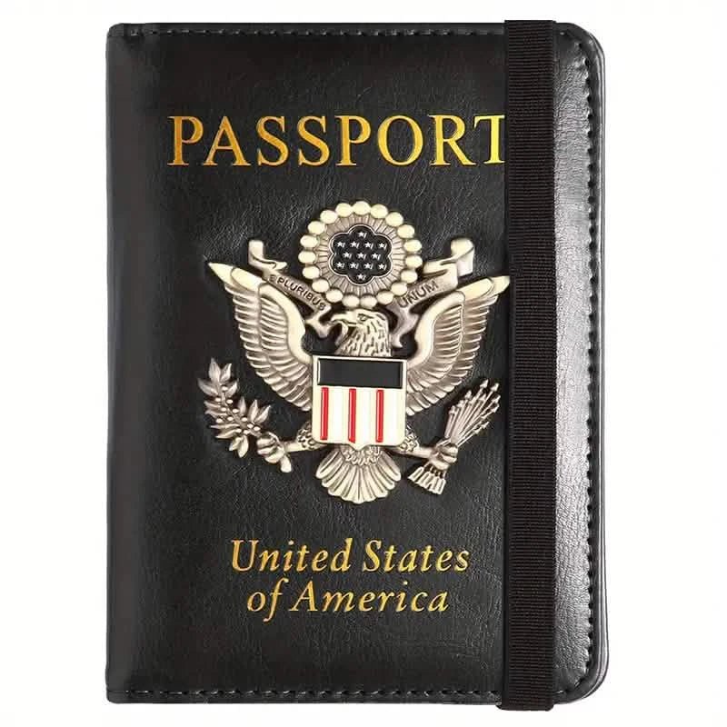 Creative Passport Holder Cover With 3D Metal Badge - Overture Gifts